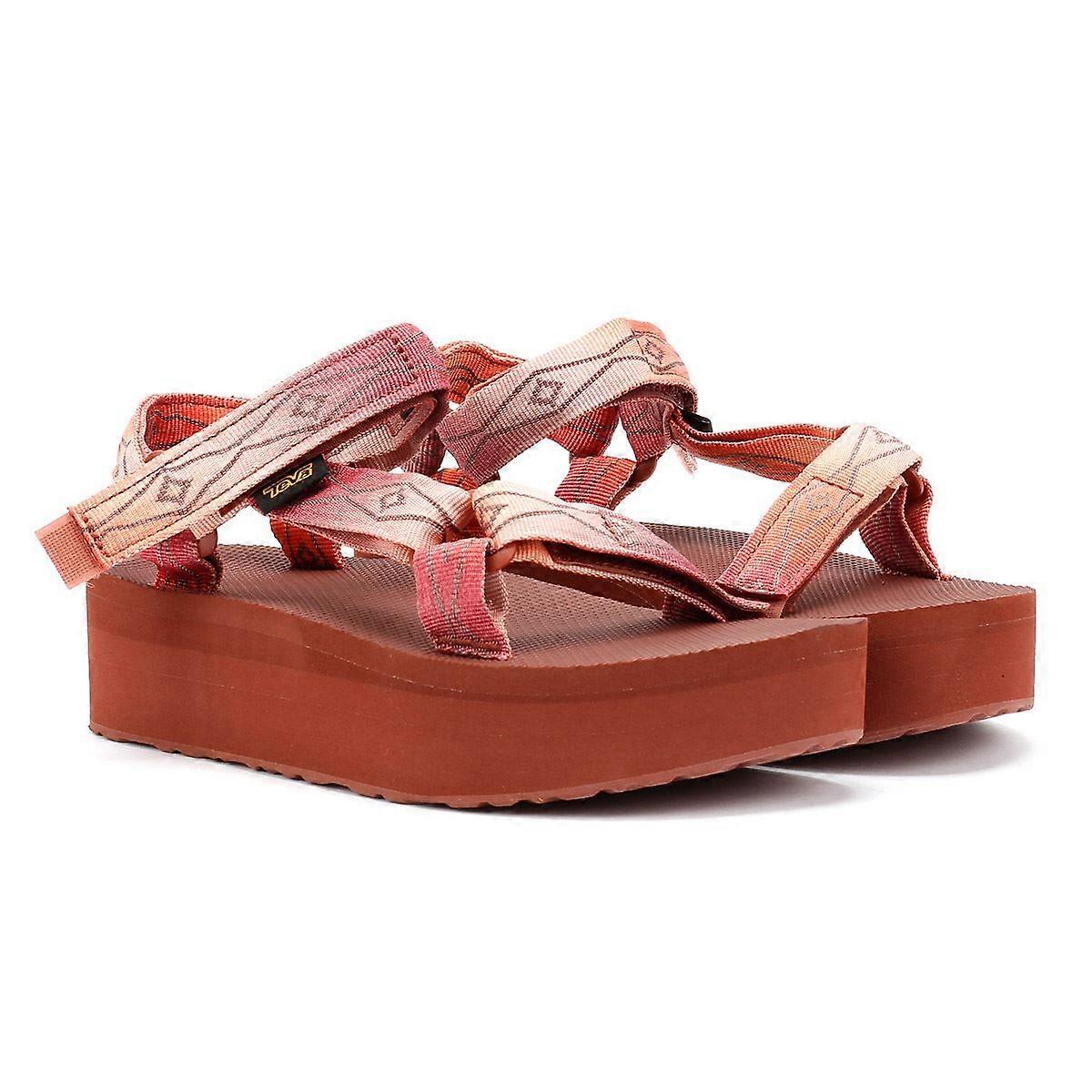 Teva Flatform Universal Women's Sunscape Scarlet Sandals