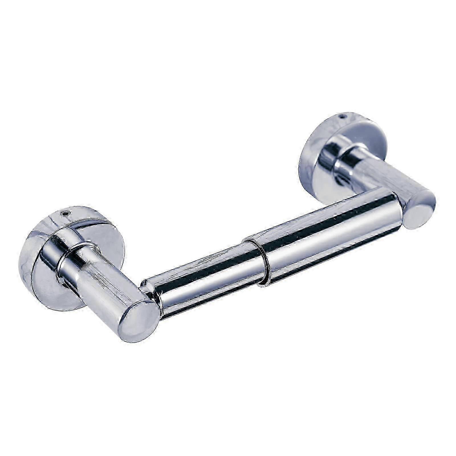 Wall Mounted Flexible Round Toilet Paper Holder with Spring Loaded Design, Ideal for Bathroom Tissue Storage and Easy Installation