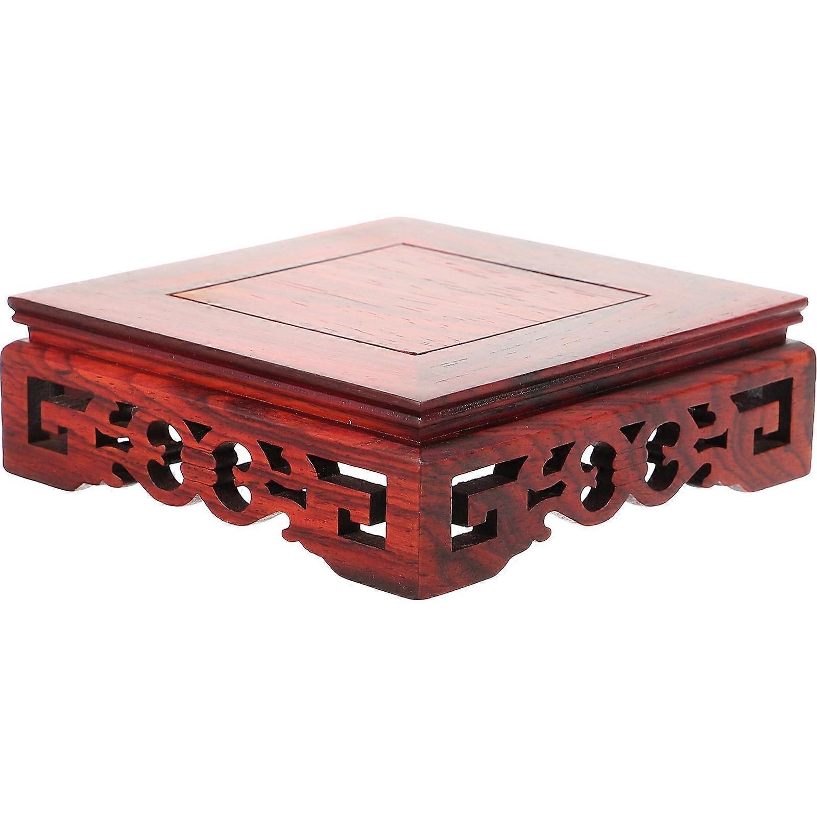 Wooden Display Platform for Vases and Decor,Sustainable and Crack-Proof Construction