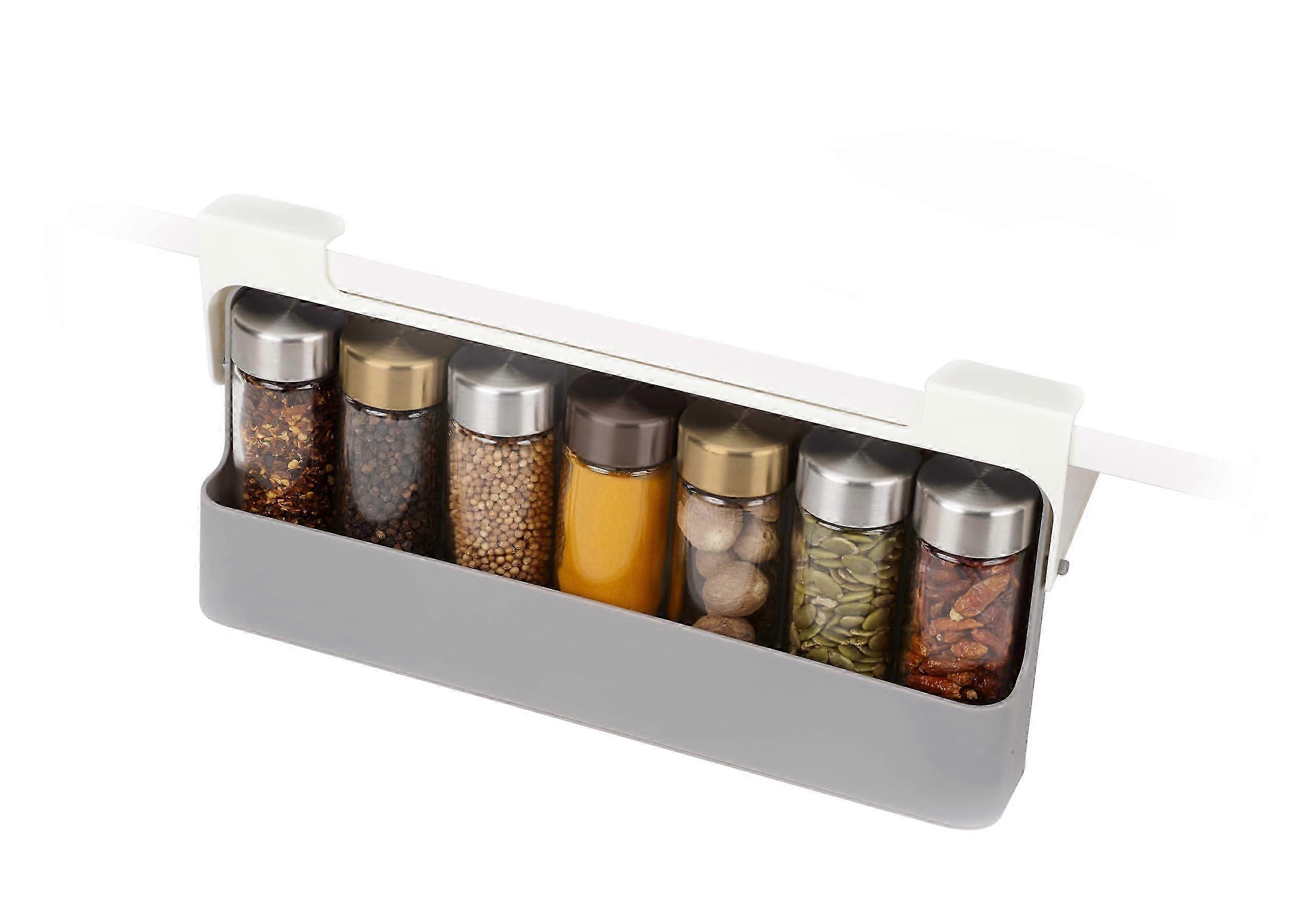 Under Cabinet Spice Rack for Organized Kitchen Storage