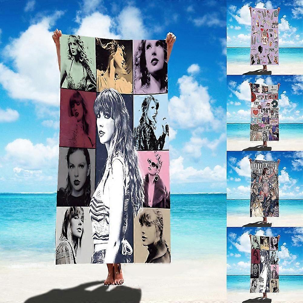 Taylor Swift Print Beach Towel Quick Dry Super Absorbent Microfiber Bath Sheet Large Travel Towels