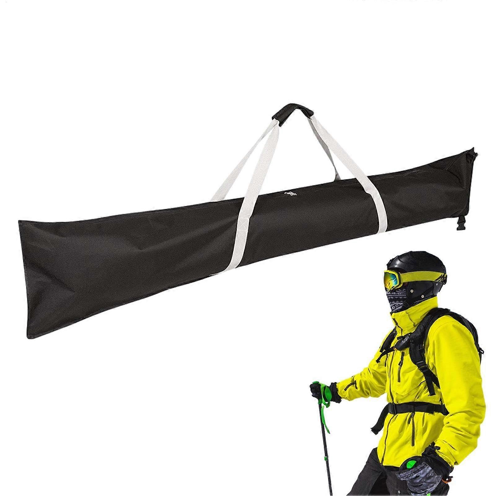 Ski Carrier Bag Waterproof Organiser with Handle Adjustable Snowboard Storage for All Sizes 600D Oxford Fabric