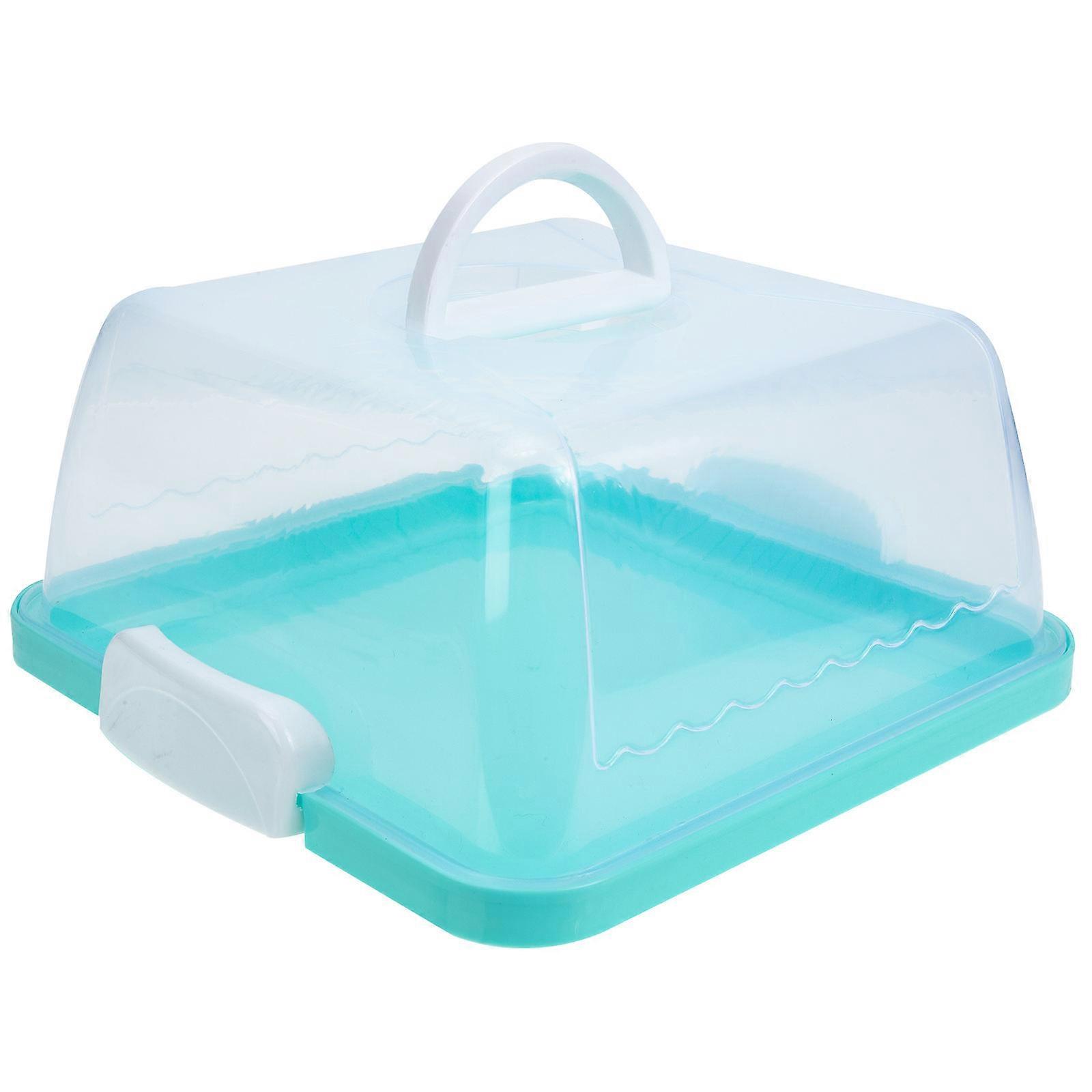 Cake Transport Container, Sturdy Plastic Box with Protective Lid for Baking Needs