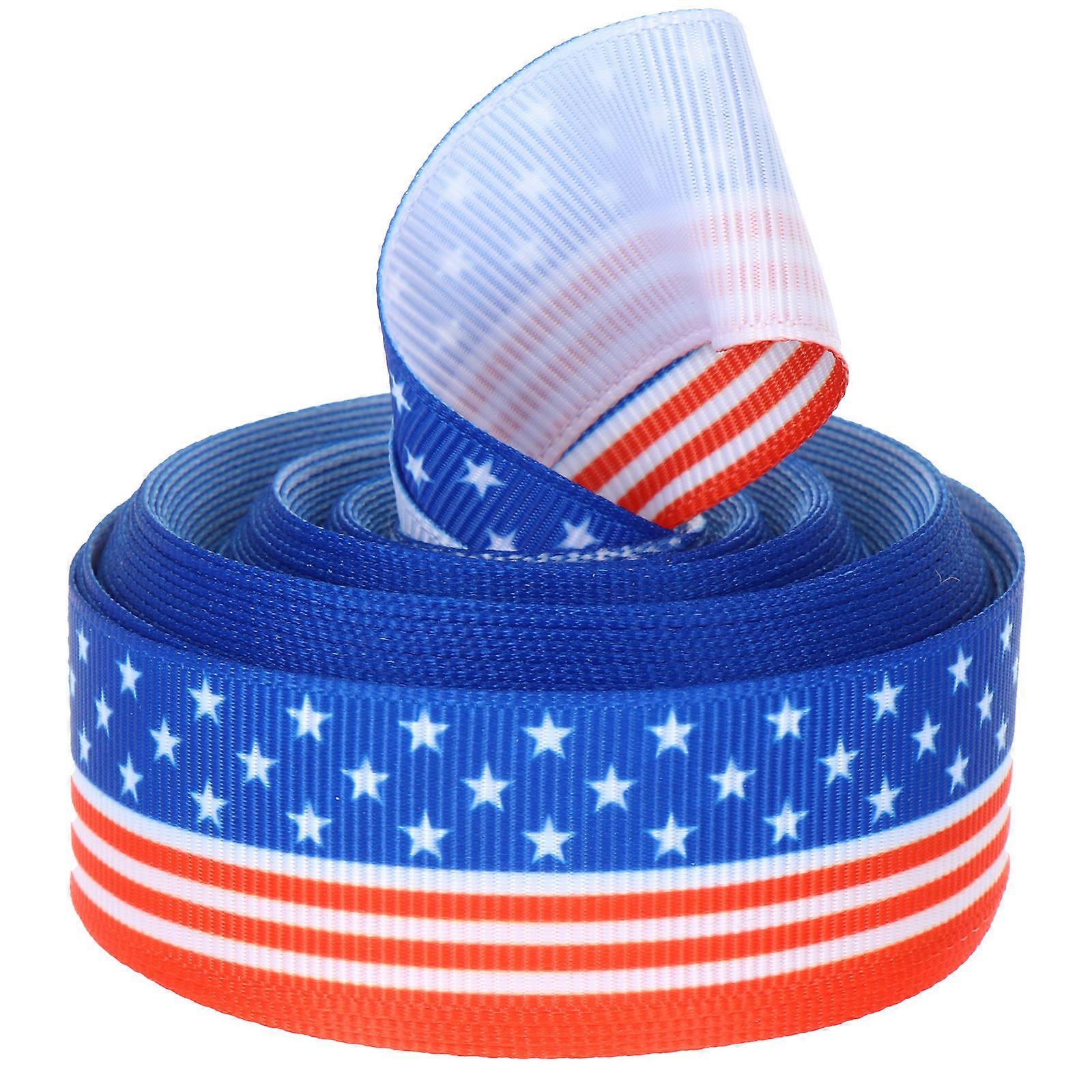 American Independence Day Ribbon Wide Yards Roll, Washable & Non Fading, Perfect for DIY Party Decorations and Crafting Projects