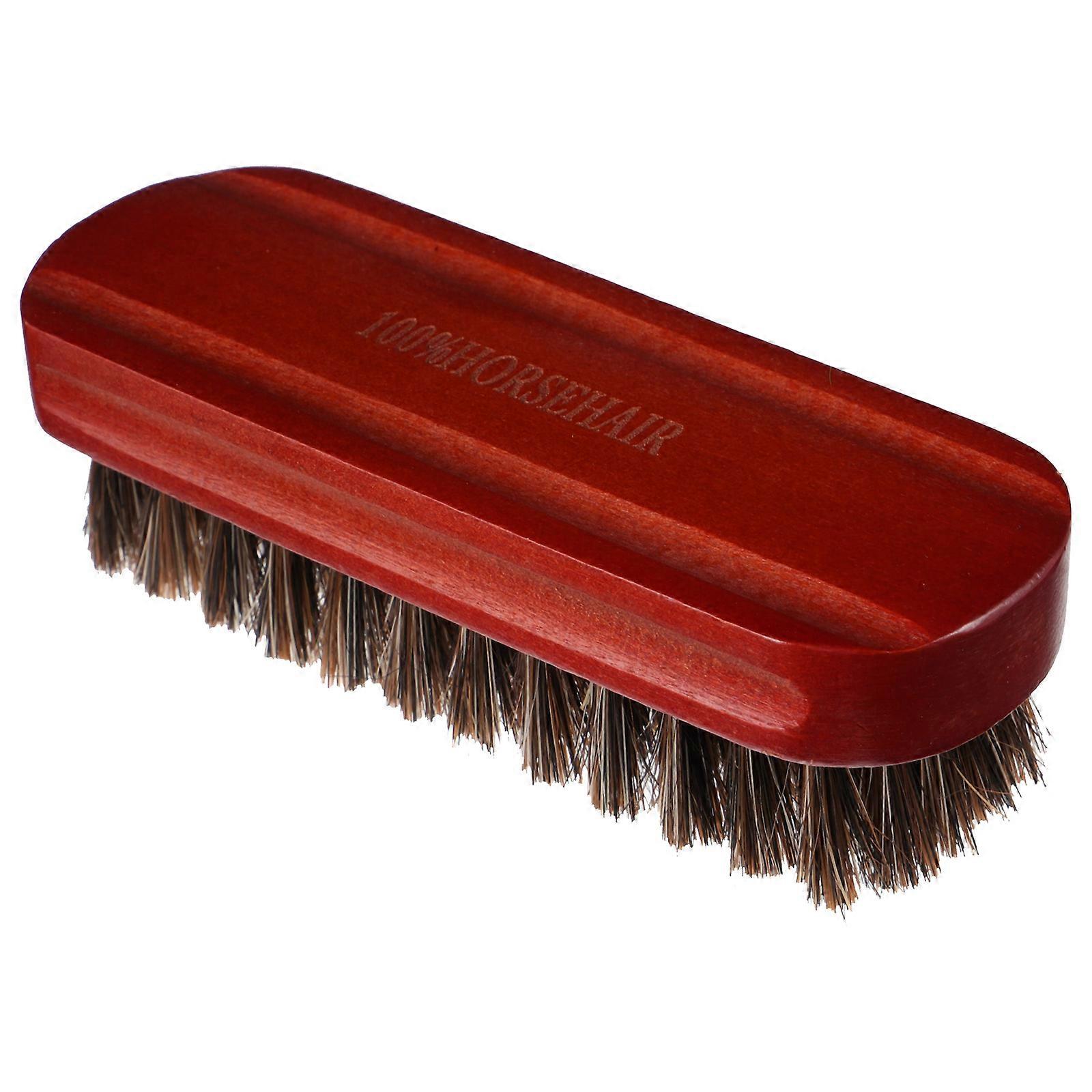 Mens Beard Brush Curved Beech Handle For Men Daily Use Brown 12.00X5.80X3.60CM Smooth Beard 1Pack