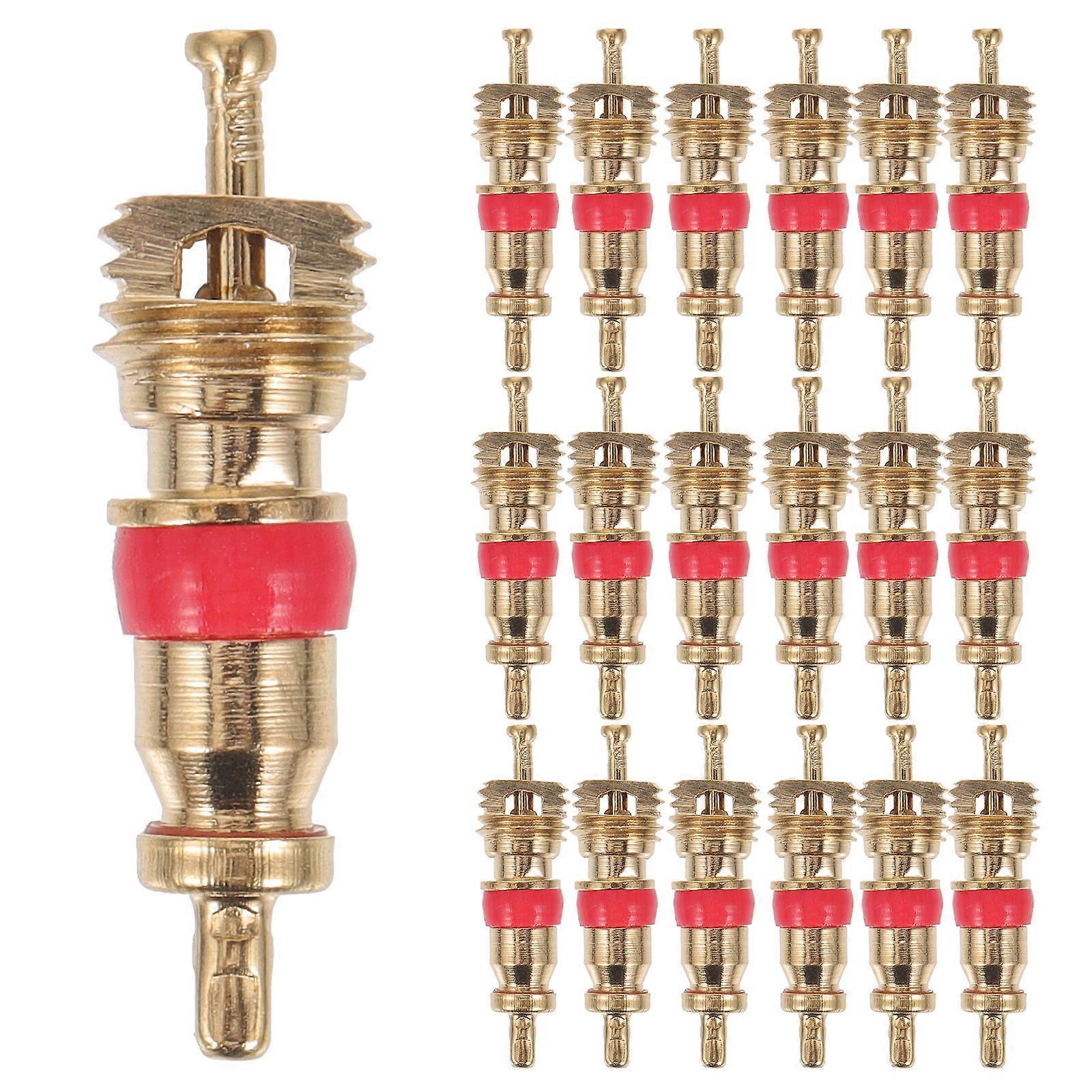 Tire Valve Stem Core Copper Spring Pin Connection 50Pcs for Bikers
