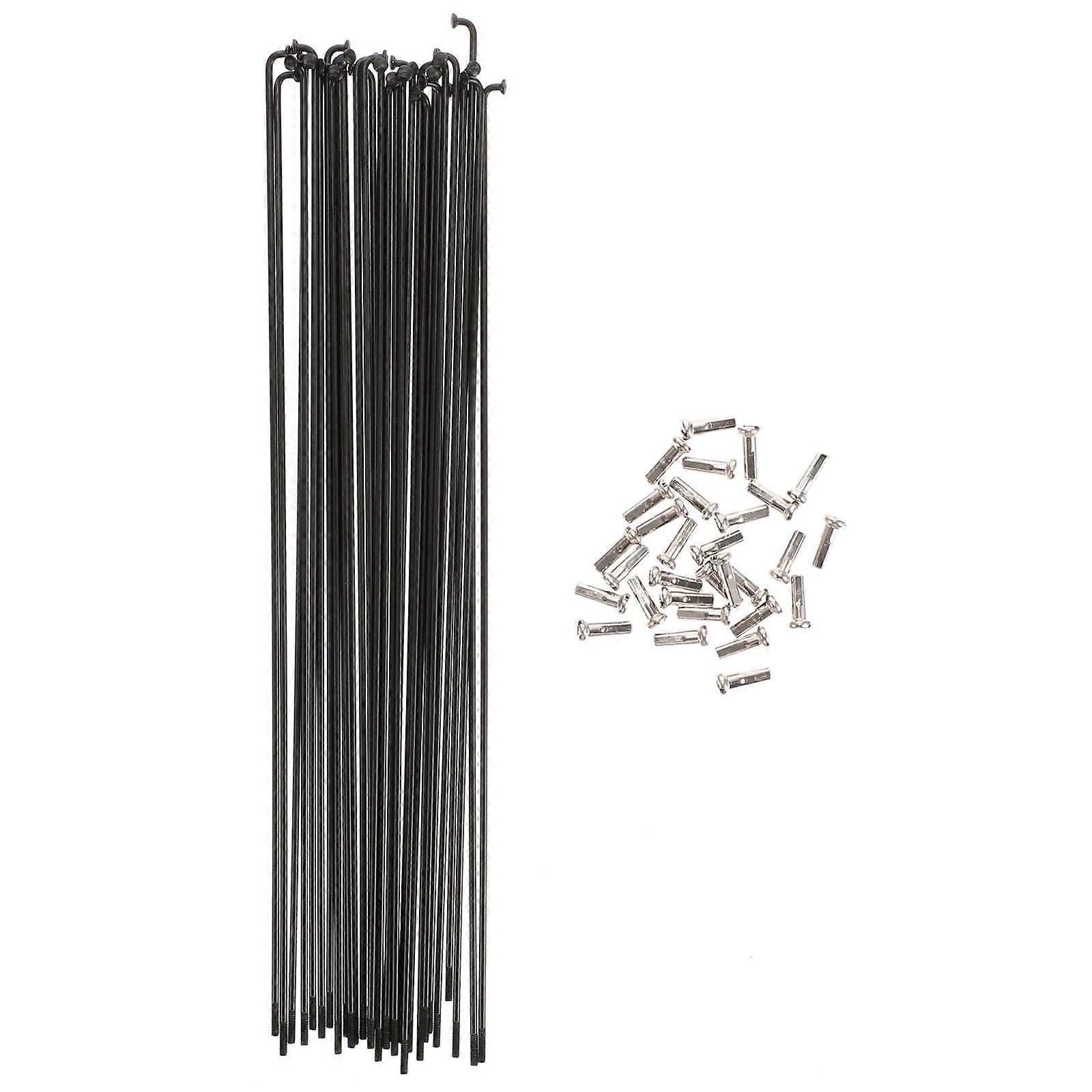 20pcs Bicycle Wire Rear Wheel Parts for Mountain Bike Black 45# Steel Bike Accessories