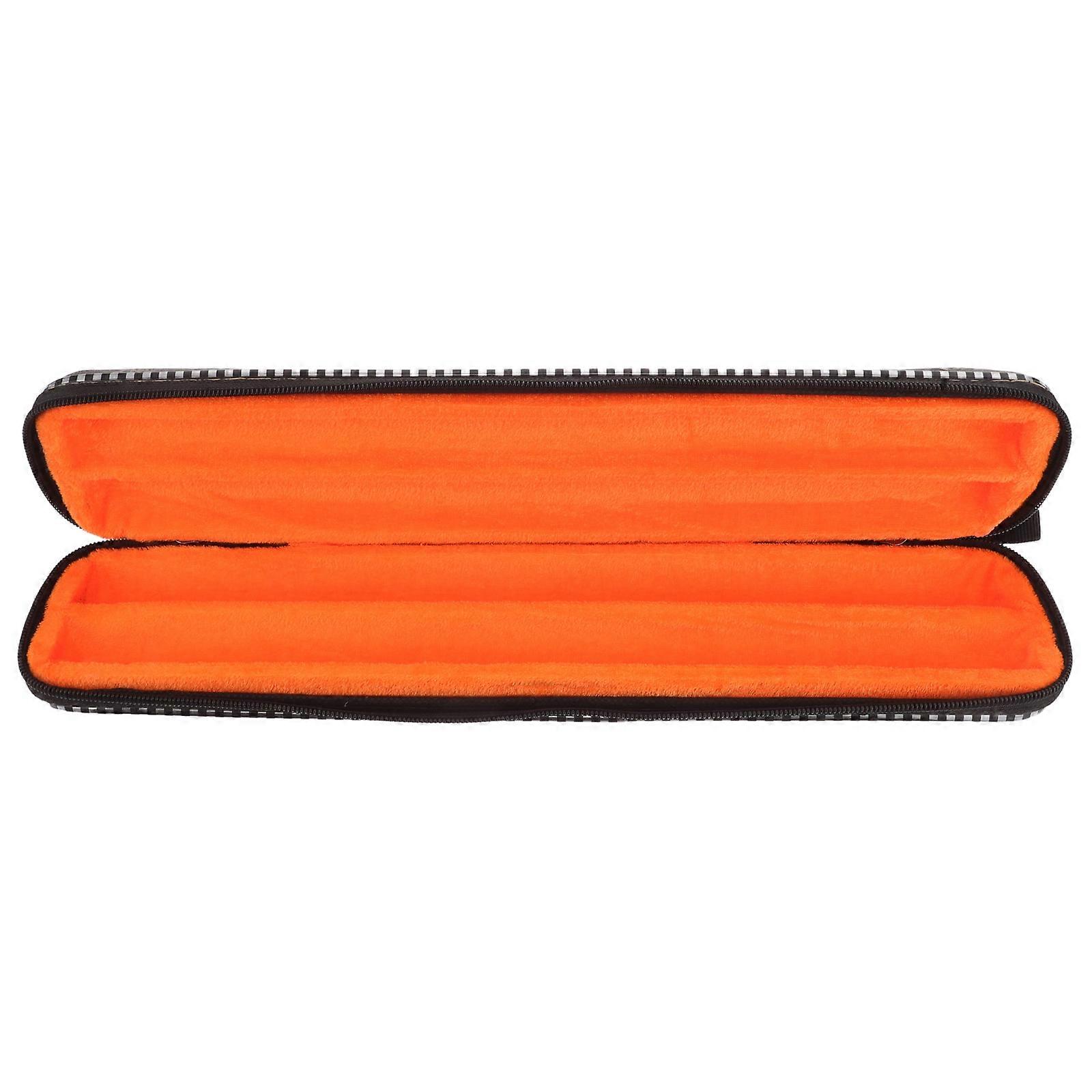 Flute Storage Case Cloth Material 36.00X9.00X4.00cm Large Capacity Portable 1Set For Schools