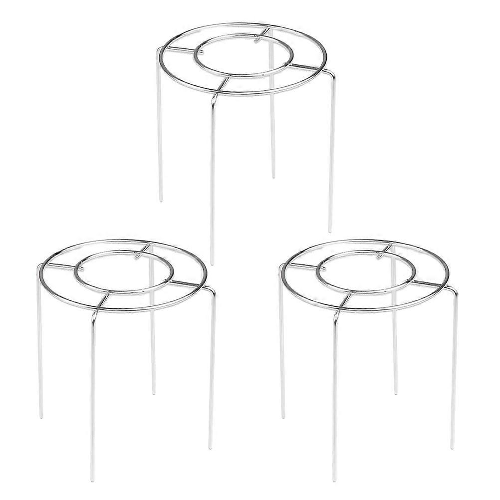 Egg Cake Cooling Rack Stainless Steel for Baking Use 3Pcs Silver Set