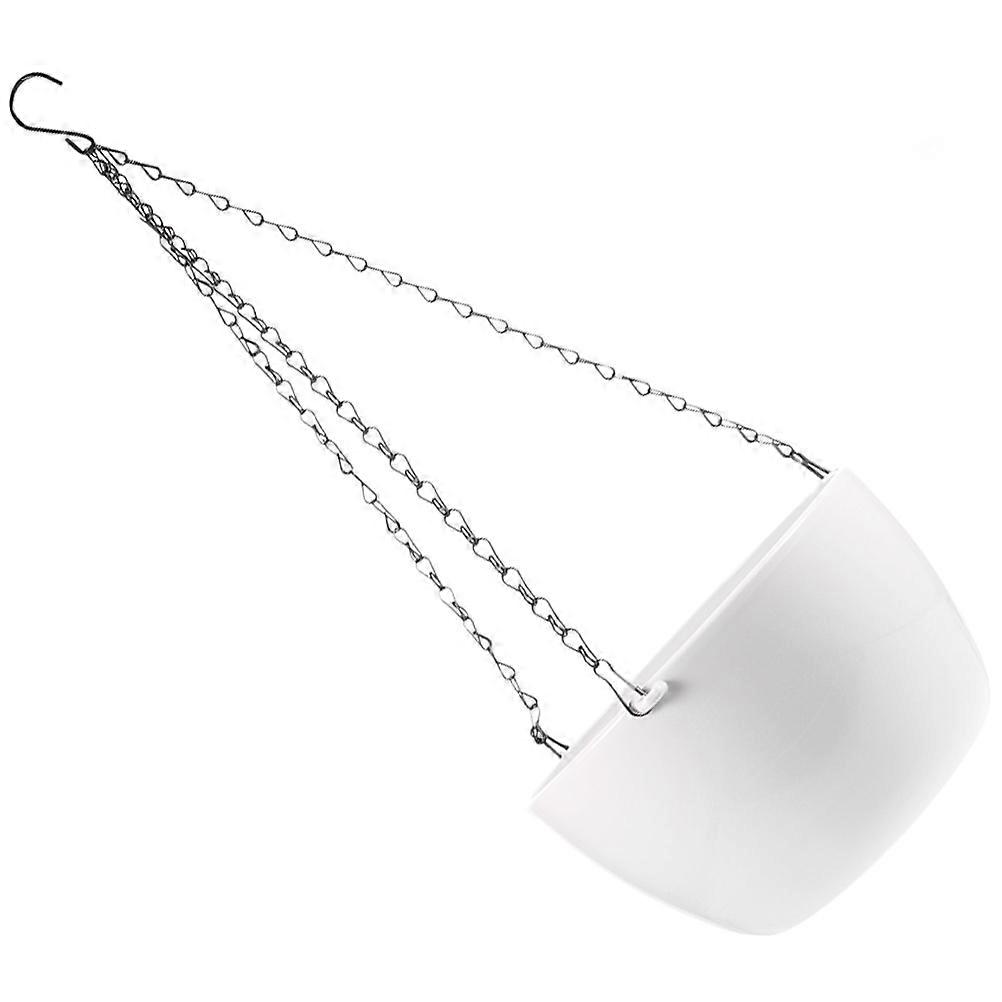 Planter Pots for Use with 28X28X15.4CM White Round Shape Durable in Sunlight and Winter 1 Set
