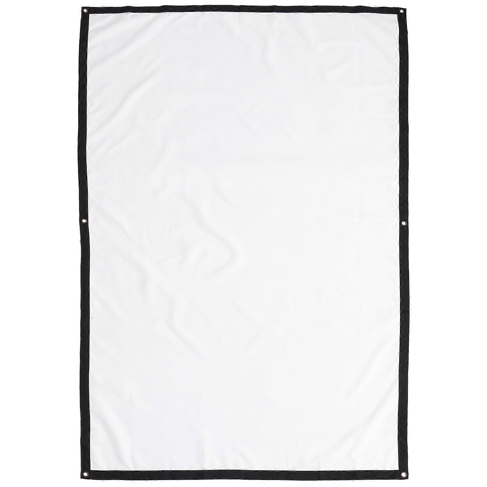 Portable Projection Screen White Canvas Material for Home Theater and Business Use 16:9 84 Inches