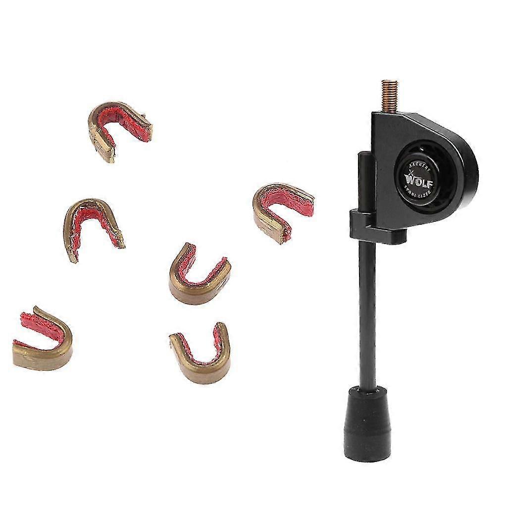 6 Pieces Bow Nocks Nocking Point with Bow Stabilizer Suppressor Silencer
