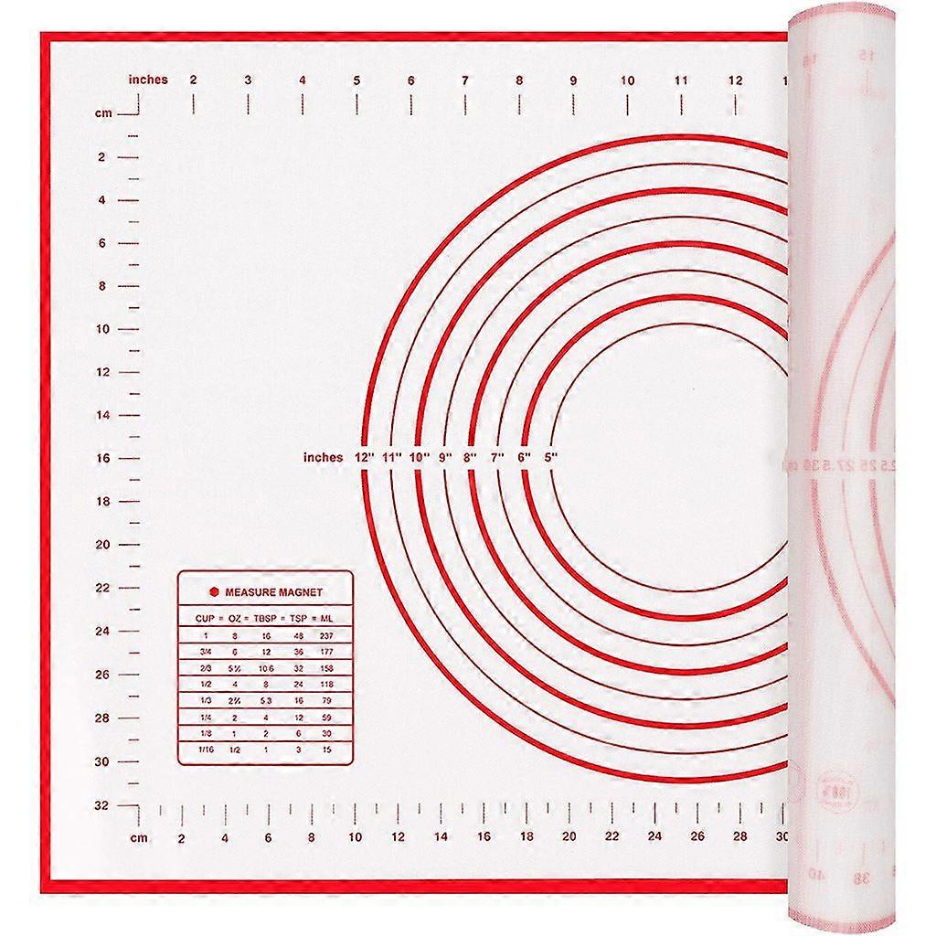 Silicone mat, reusable non-stick non-slip with measurement