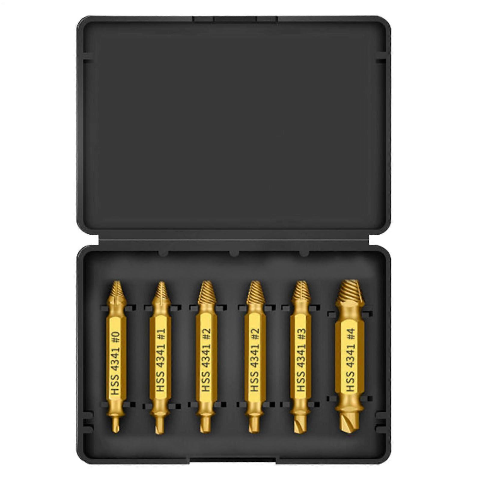 Screw extractor set for broken screws  Easy bolt removal, precise nonslip remover