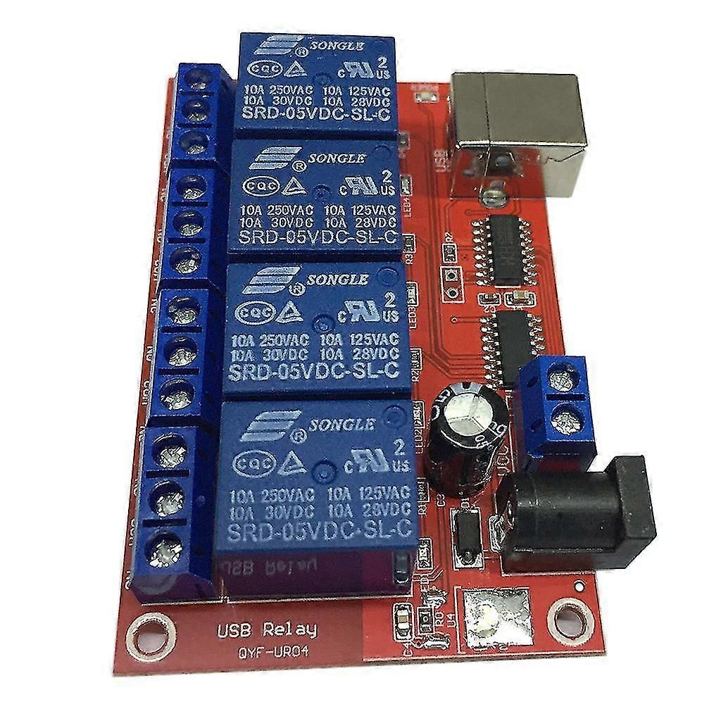 4 Channel USB Relay Module HID No Drive USB Relay for MCU control 5V