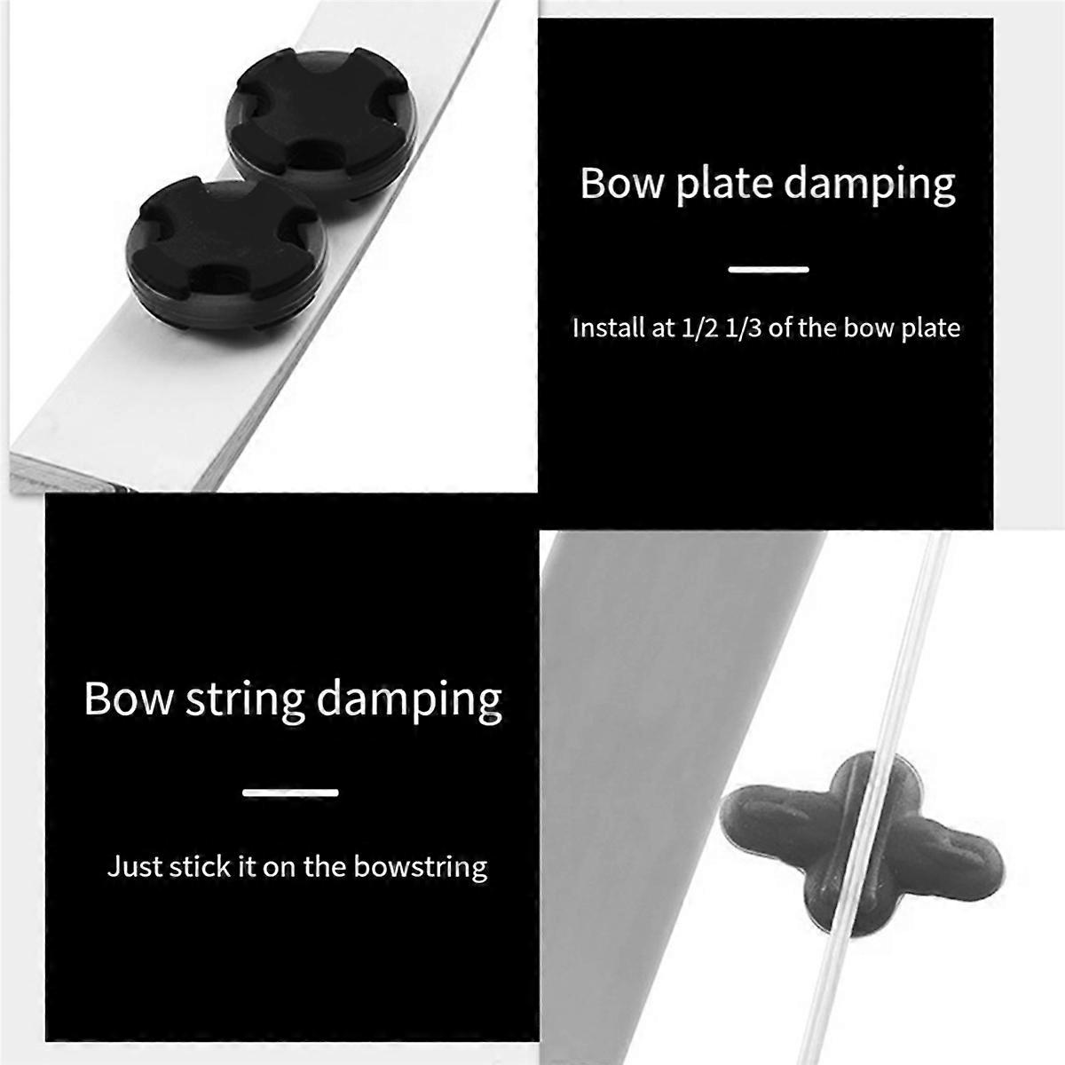 2Pcs Archery Limb Dampeners Rubber Shock Absorbers