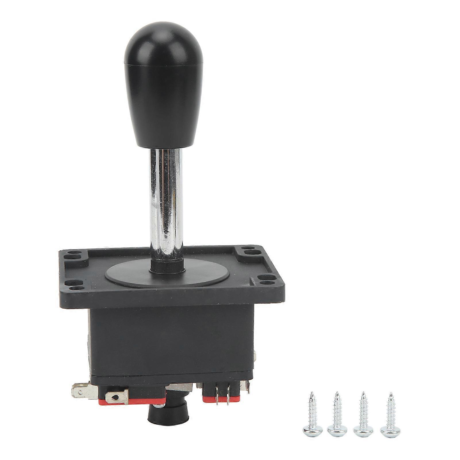 Joystick d'arcade noir à tête sphérique ovale, poignée classique DIY pour machine de jeu