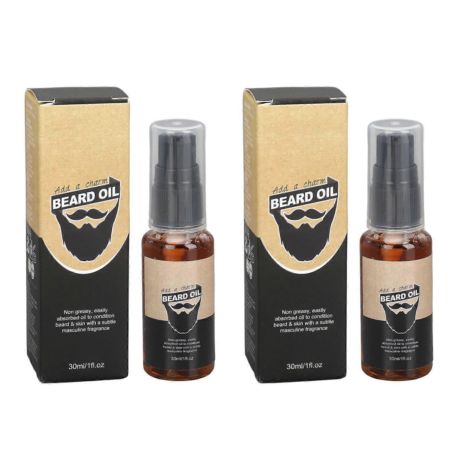 2025 Latest Model 2pcs Beard Oil Moisturizing Reduce Split Ends Fast Absorptio...