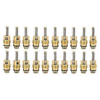 20 Pcs Núcleo da válvula do ar condicionado, liga de alumínio, cobre, automotivo, AC, núcleos de válvula de alta pressão