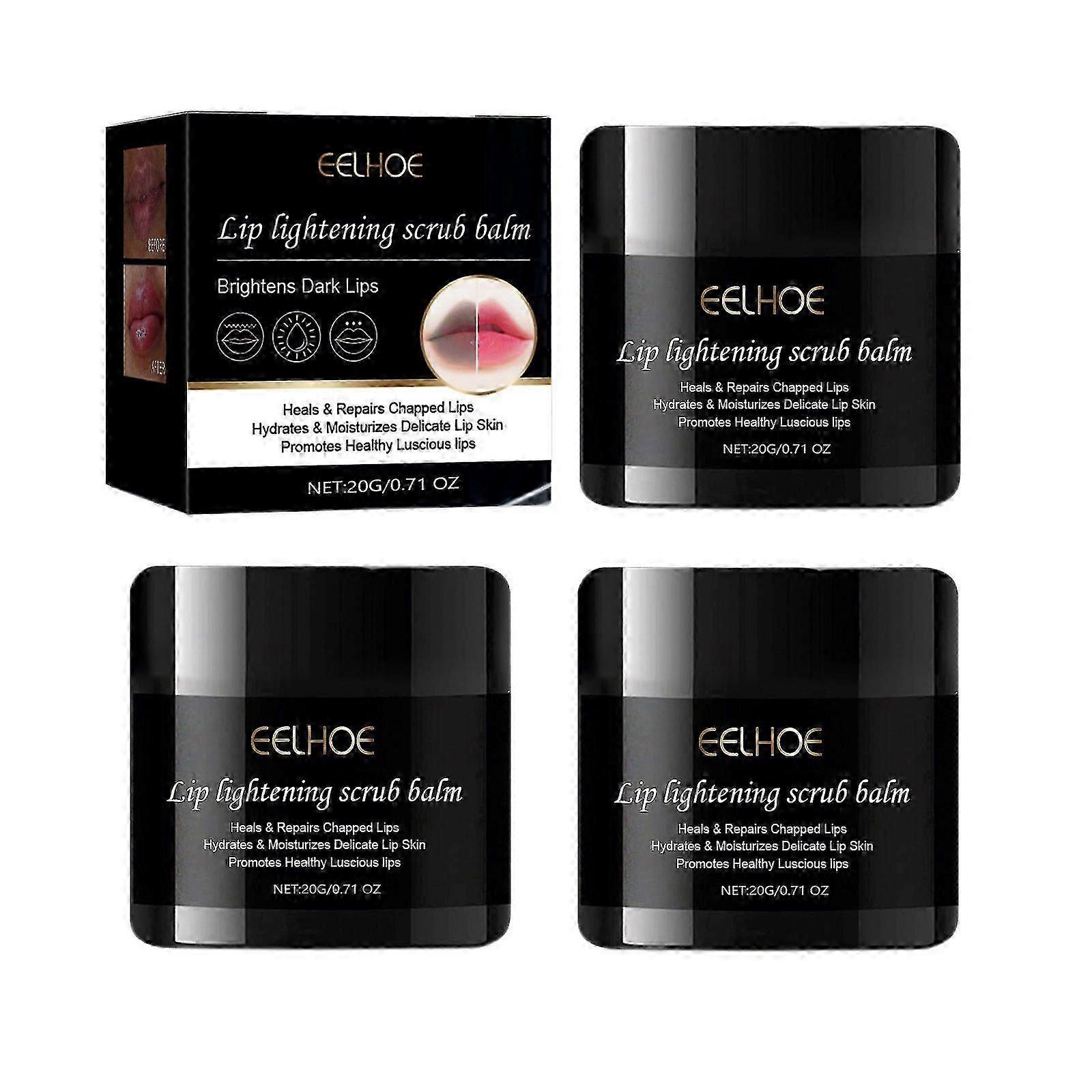 Lip Scrub 20g - Organic Lip Balm Scrub for Lightening & Brightening Dark Lips, Dry Lips Exfoliator Scrub for Softer, Smoother, & Moisturized Lips