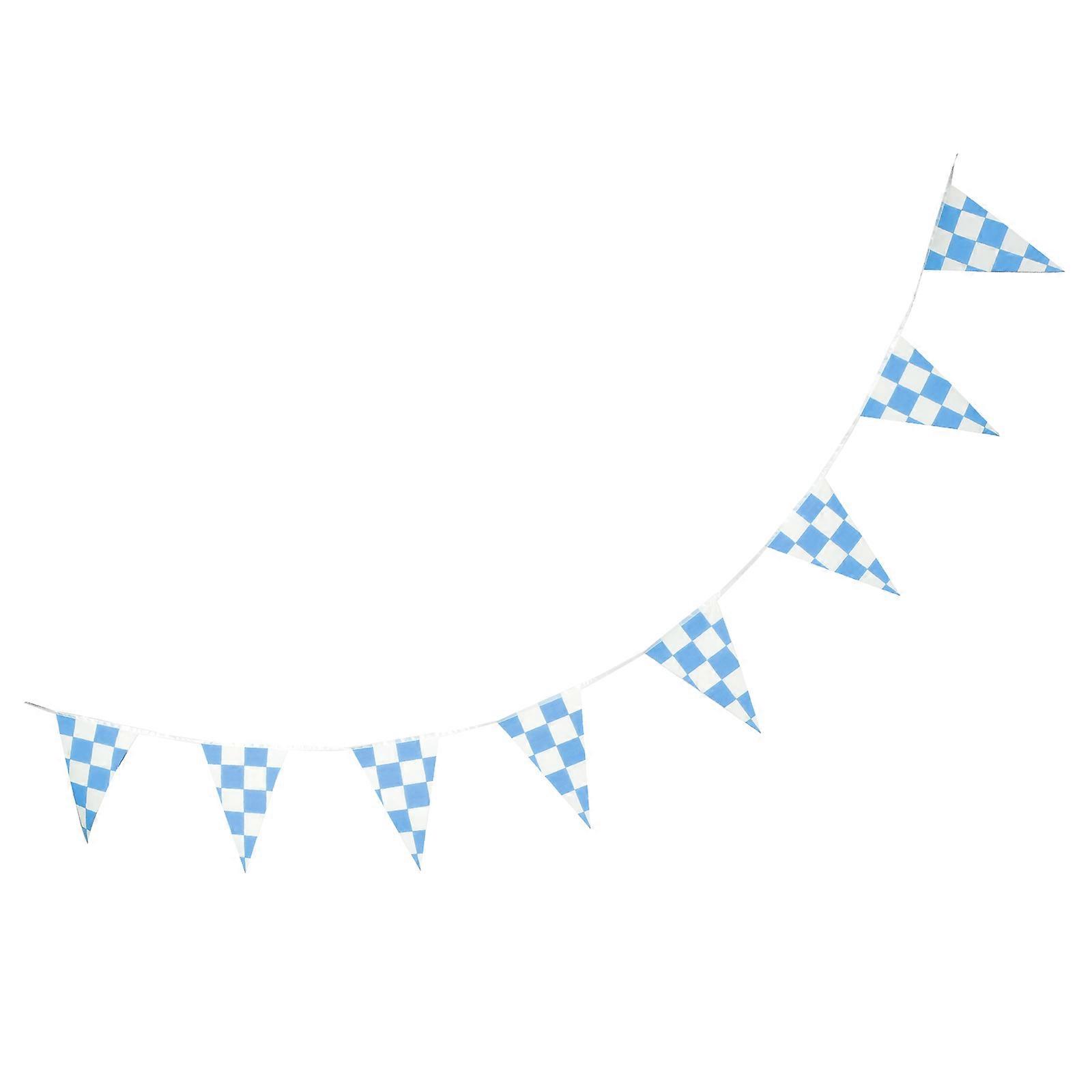 Small Race Flag Checkered Racing Signal Flag Sports Events Flags 7m Long Per String 1Pcs