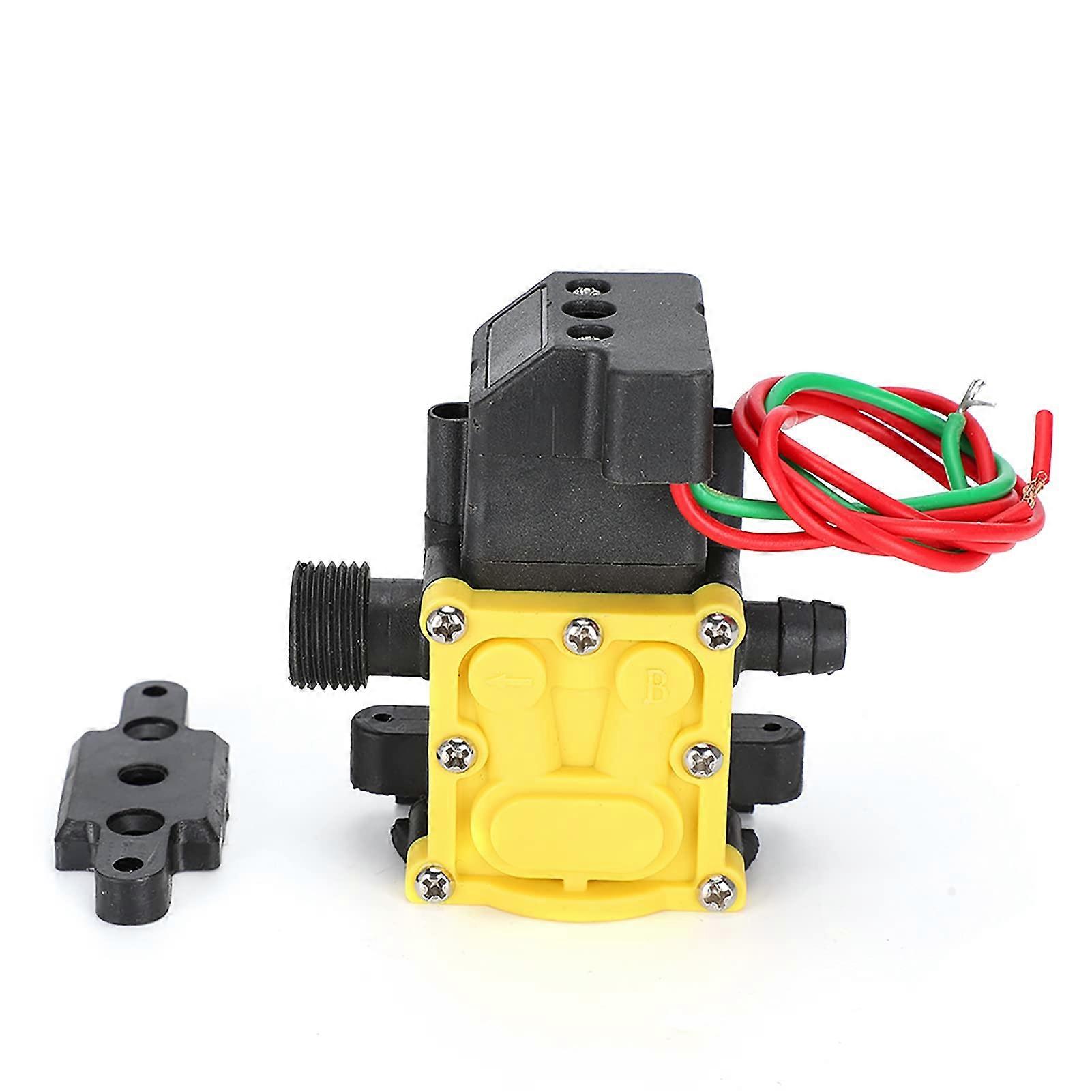 12V Diaphragm Pressure Pump Reliability Spray Water Pump for Garden and Home Use, Compact Efficient (Intelligent Start and Stop Single Phase)