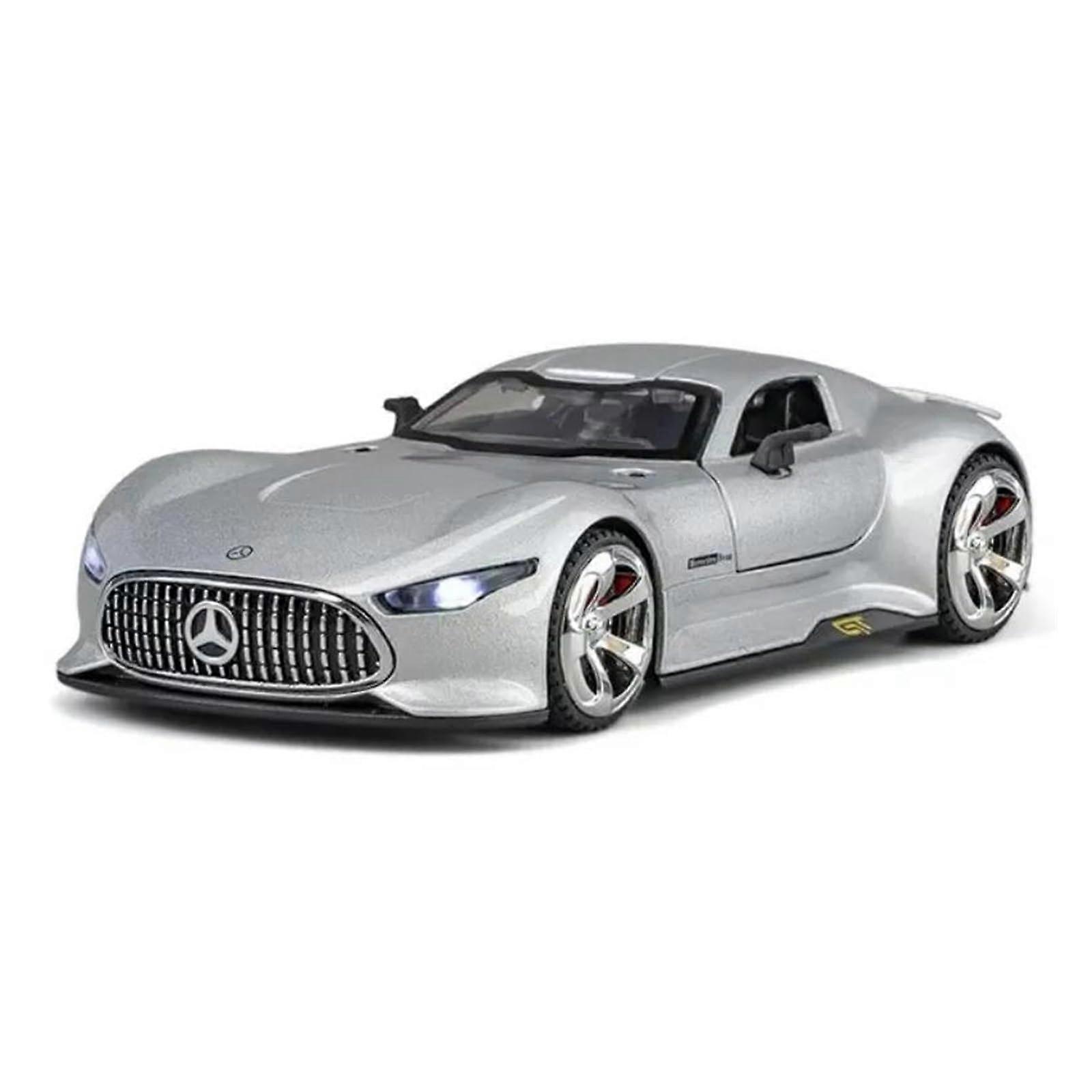 Miniatur Modelle 1:32 Vision GT Alloy Diecast Metal Car Model With Sound And Light Realistic Silver Finish