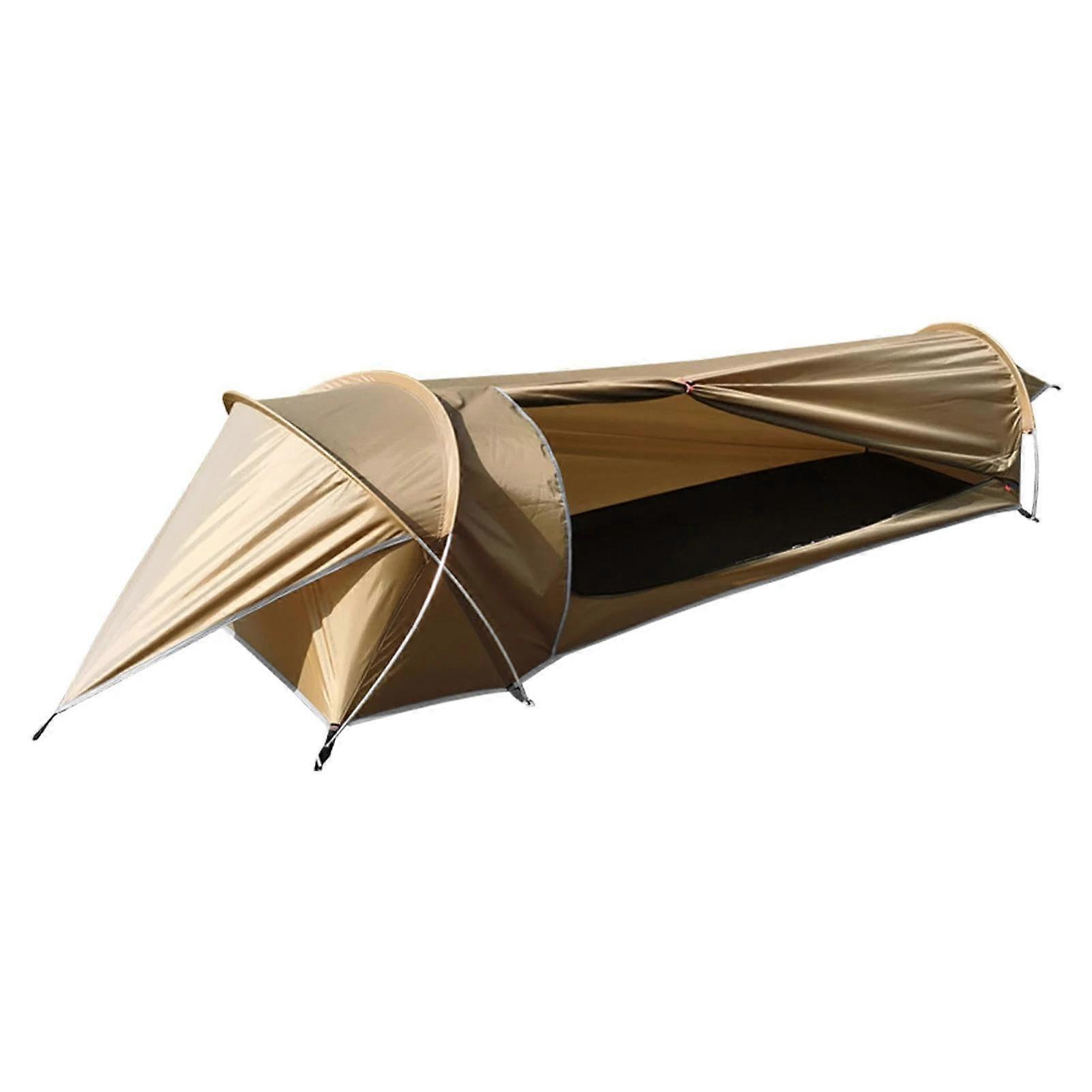 Backpack Tent, Easy Setup Shelter, Hunting And Hiking, Small Backpacking Tent, Brown
