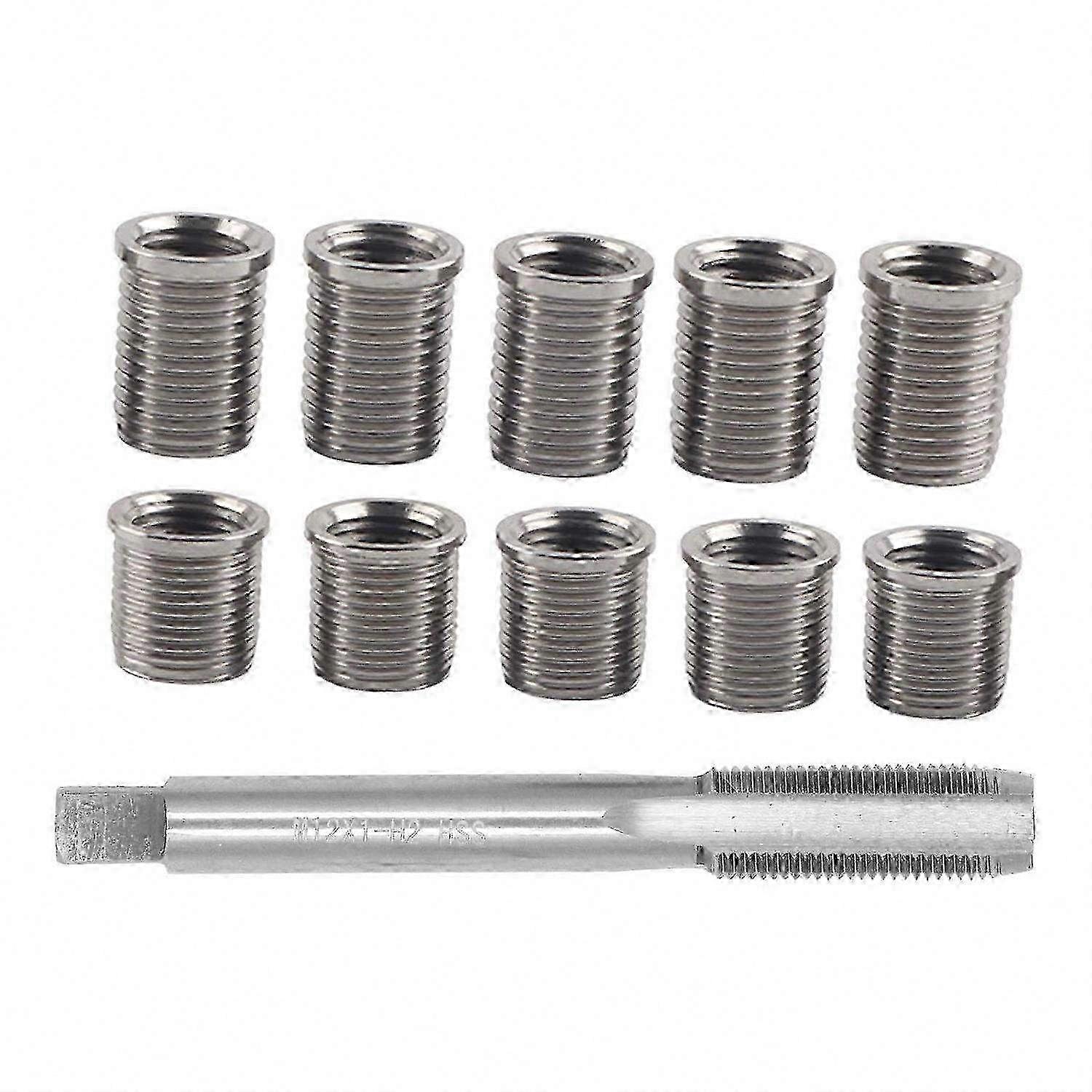 M10x1.0 and M12x1.0 Thread Repair Kit with Bolt and Tap Set for Automotive Hardware Accessories