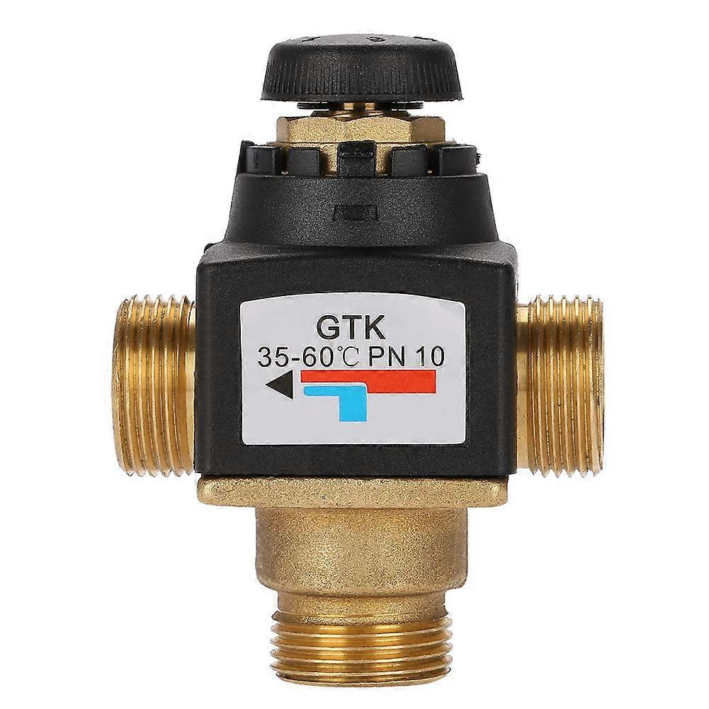 DN20 Male Thread Brass 3 Way Thermostatic Mixer Valve for Solar Water Heater with External Connections and Compatibility