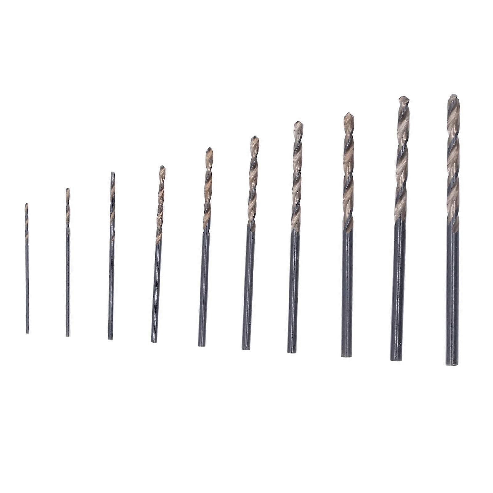 HSS Drill Bit Set Mini Twist for Woodworking 0.8-3.0mm High Speed Steel with Beeswax