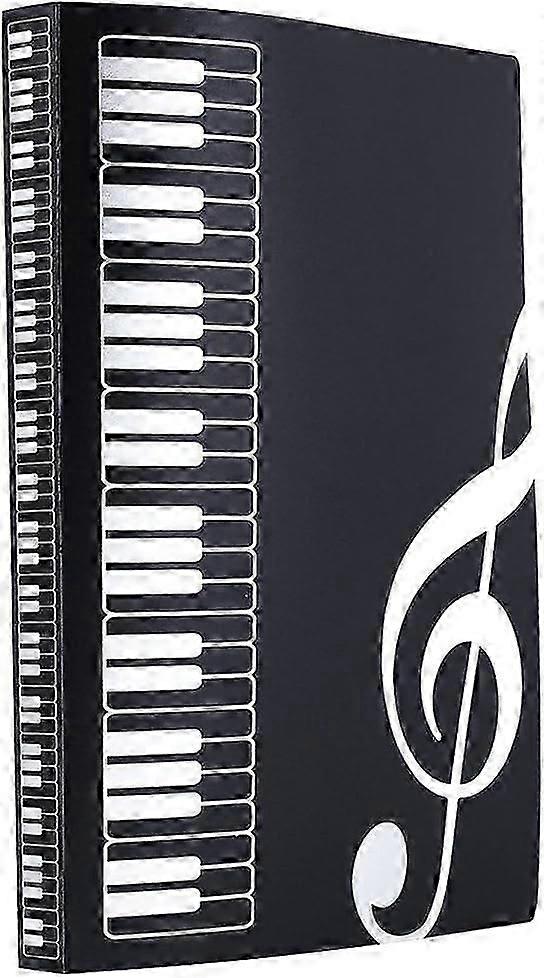 2025 Suitable Folder for sheet music file paper documents (black)