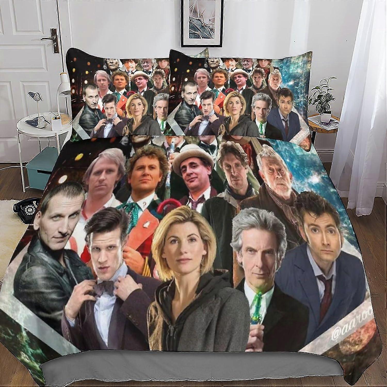 Conjuntos de Cama de Capa de Colcha - Conjunto de 3 Peças com Capa de Edredom de Impressão 3D, Capa de Edredom, Microfibra, Fechamento de Zíper Oculto, Fronhas