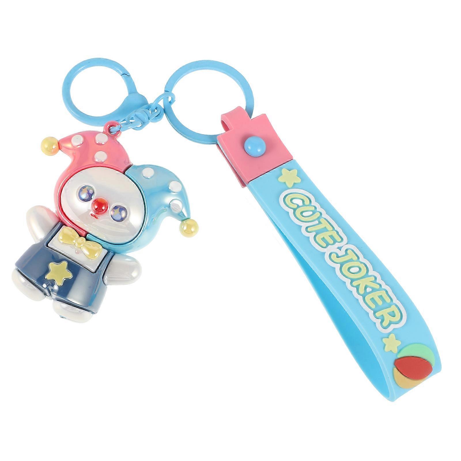 Cute Keychain For Backpack Clown Keychain Bag Key Ring Electroplated Design Practicality 1Pcs