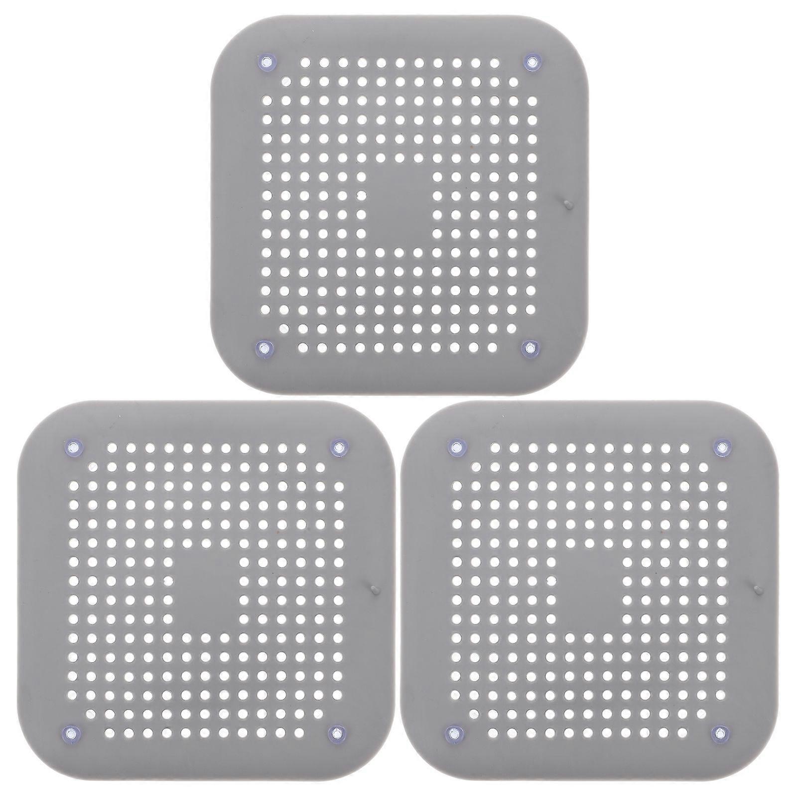 Afvoer Haarvanger Vierkant Anti-Verstopping Spoelbak 3Stuks