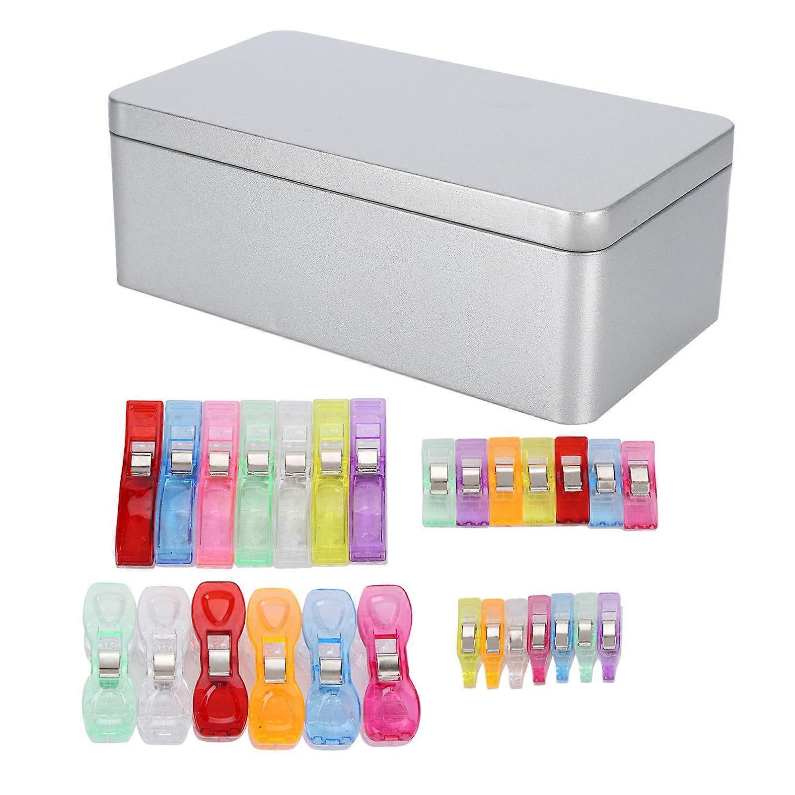 2025 Latest Model  100Pcs Sewing Clips Plastic Assorted Color Hemming