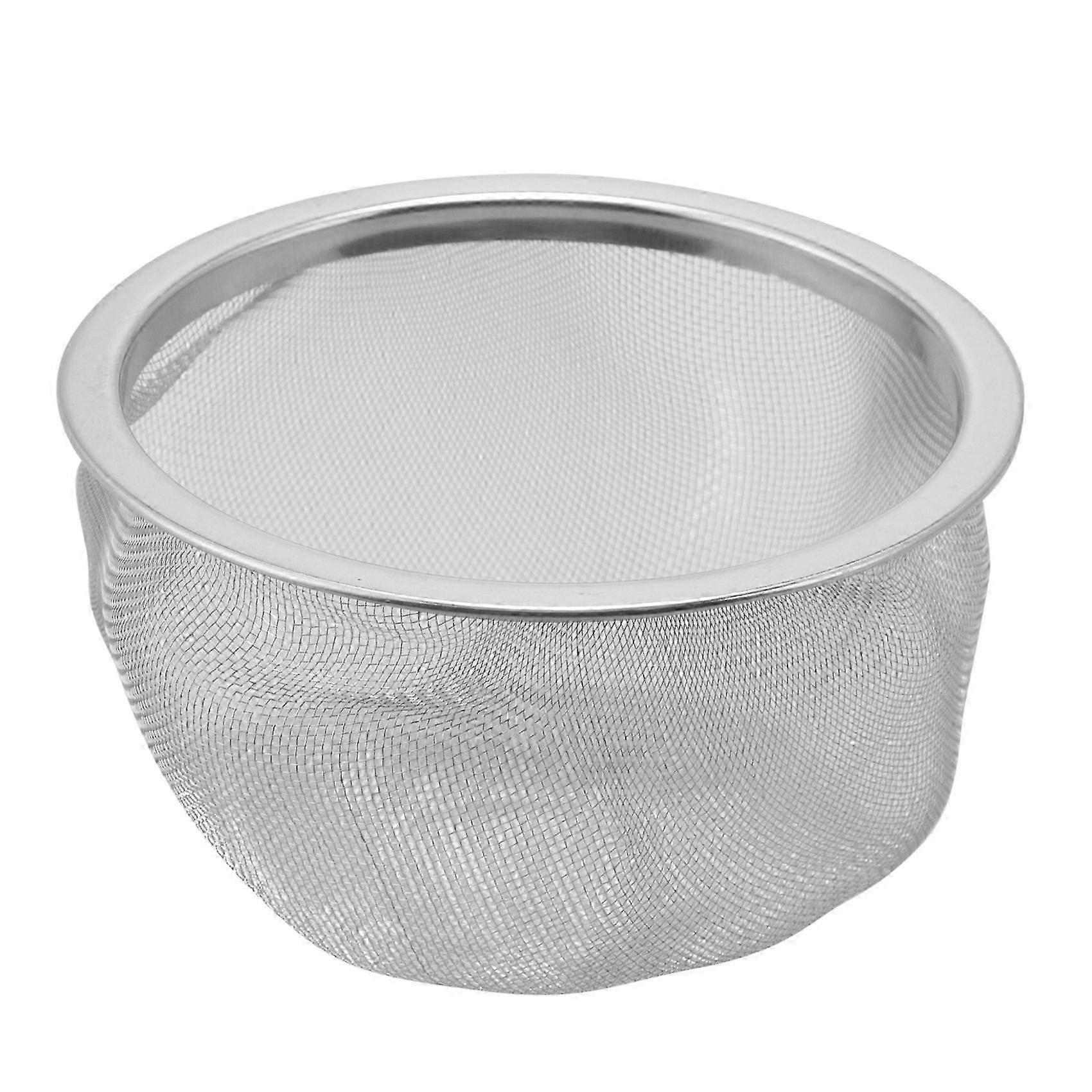 Teapot Diameter 80Mm Metal Mesh Tea Leaf Spices Strainer Basket Edition 0708