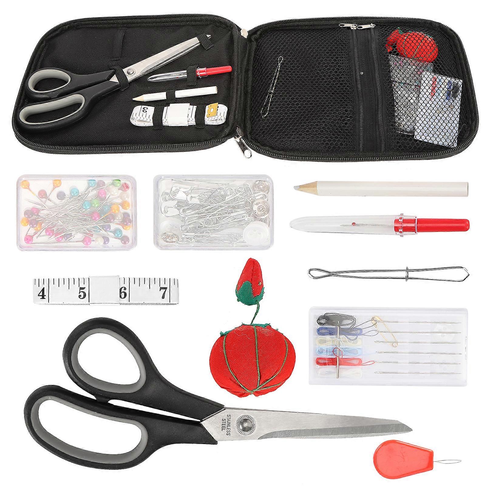 Sewing Kit Needle Ruler Brooch Button Knitting Accessories Needlework Tools for Beginner