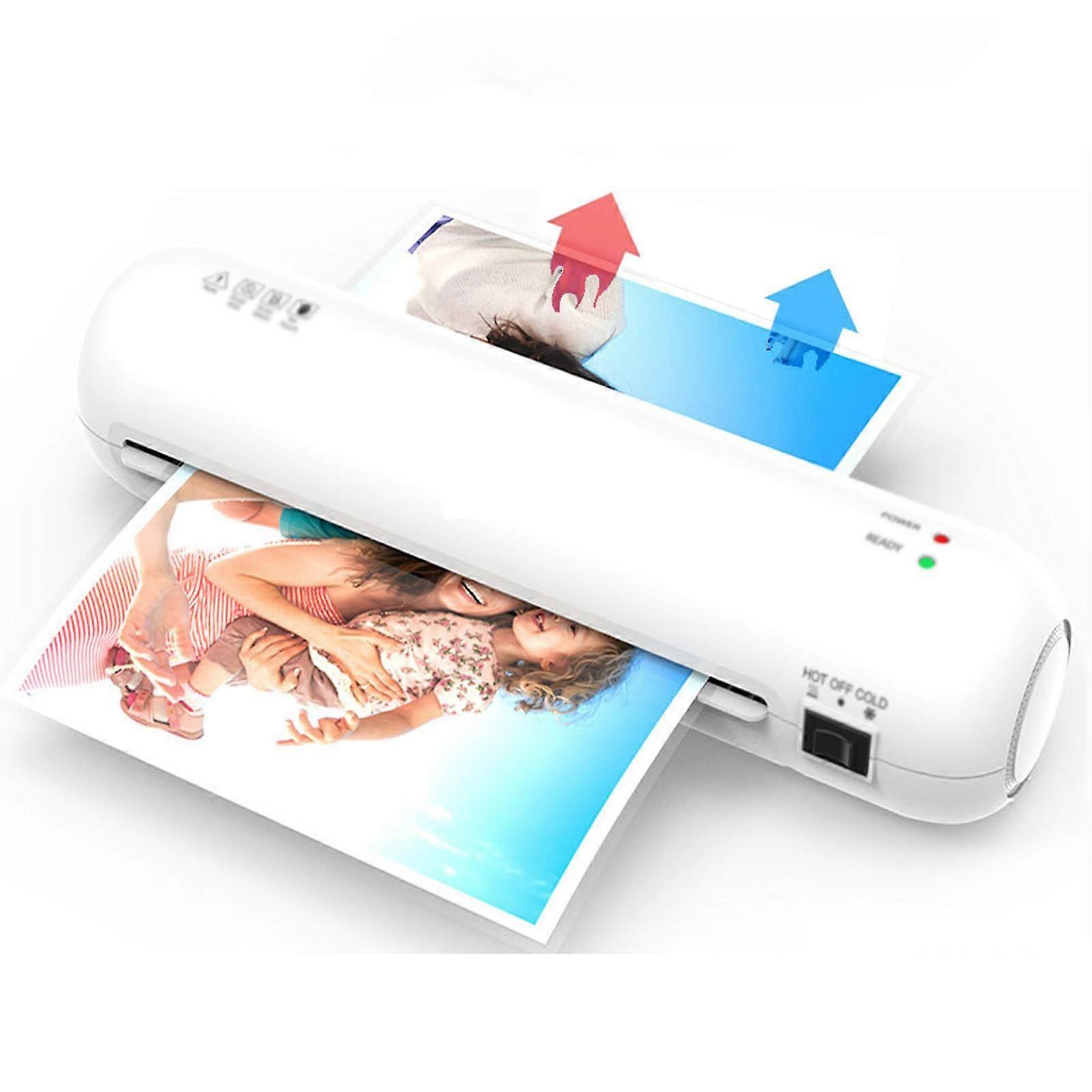 Laminating Machine, 13Inch Thermal Laminator, Desktop Cold and Hot A4 Laminator, White