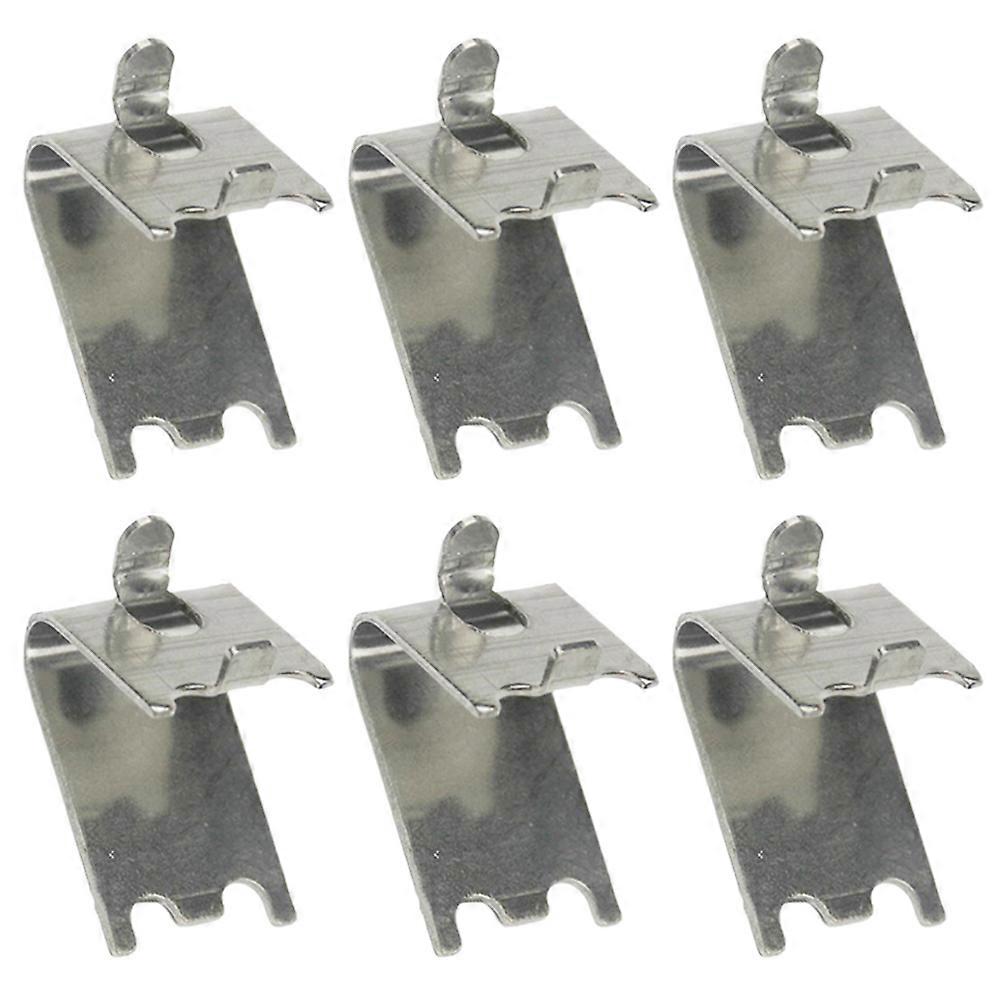 Metal Shelving Brackets Clips Refrigerator Shelf Support Easy Installation Fixing 6Pcs