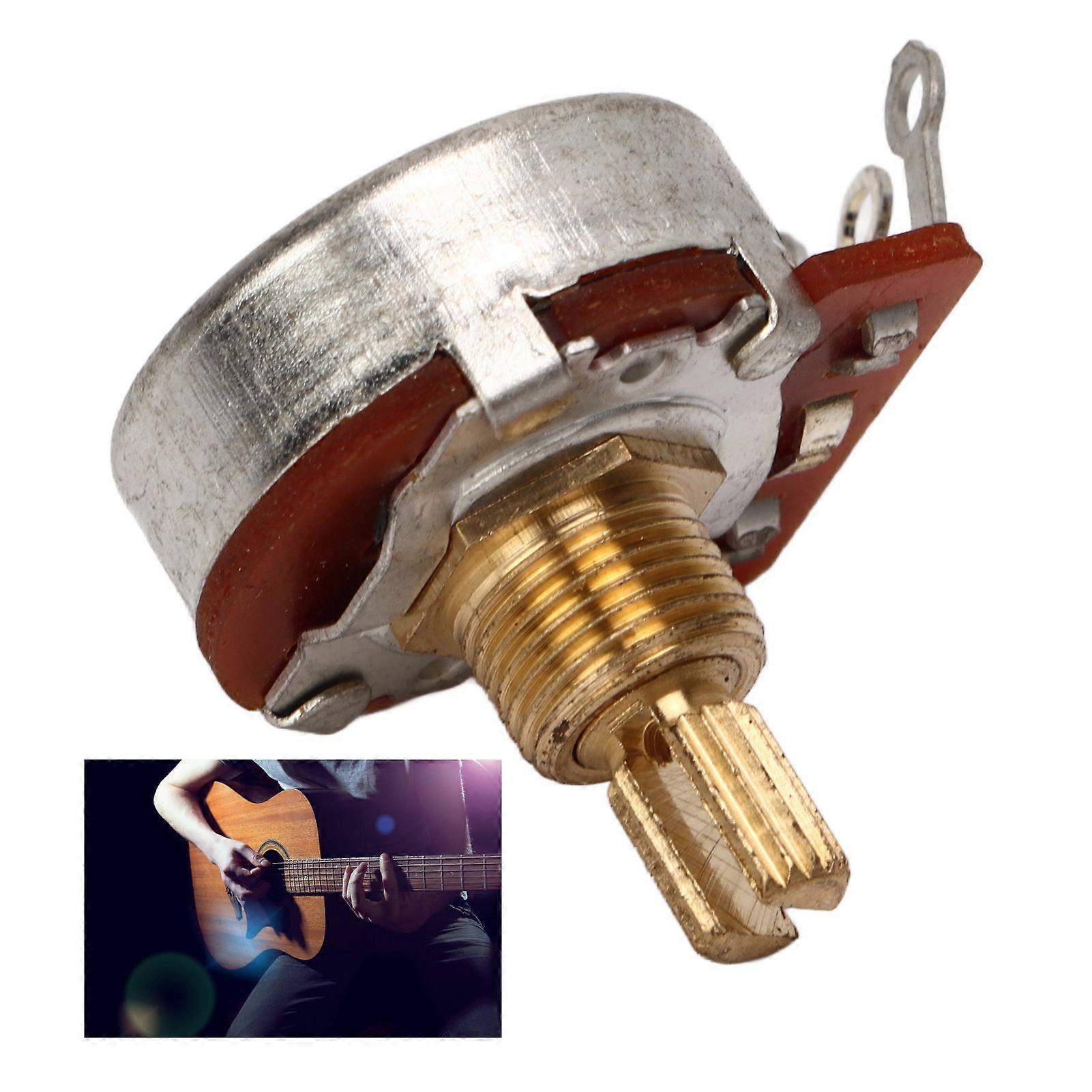Gitarr Potentiometer Kort Skaft Brusreducering Elgitarr Potentiometer för Volymkontroll 