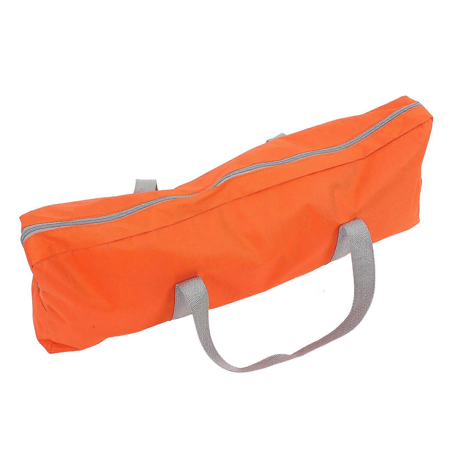 Oxford Cloth Bbq Tool Storage Bag For Outdoor Camping And Picnic Multiple Compartments 63.00X24.00X8.00CM Orange 1Pcs
