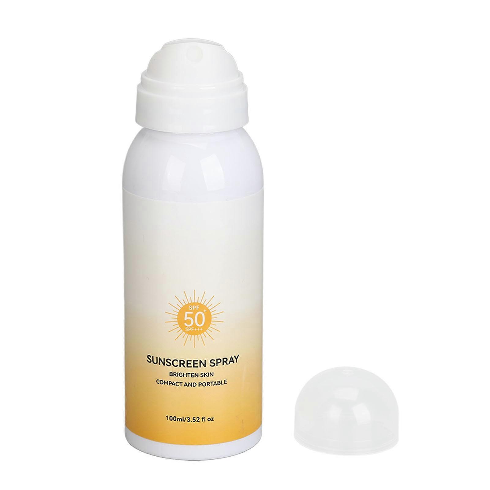 100ml Sunscreen Lotion Spray Daily Protection Lightweight Fast Absorbing SPF50 Sunscreen Spray