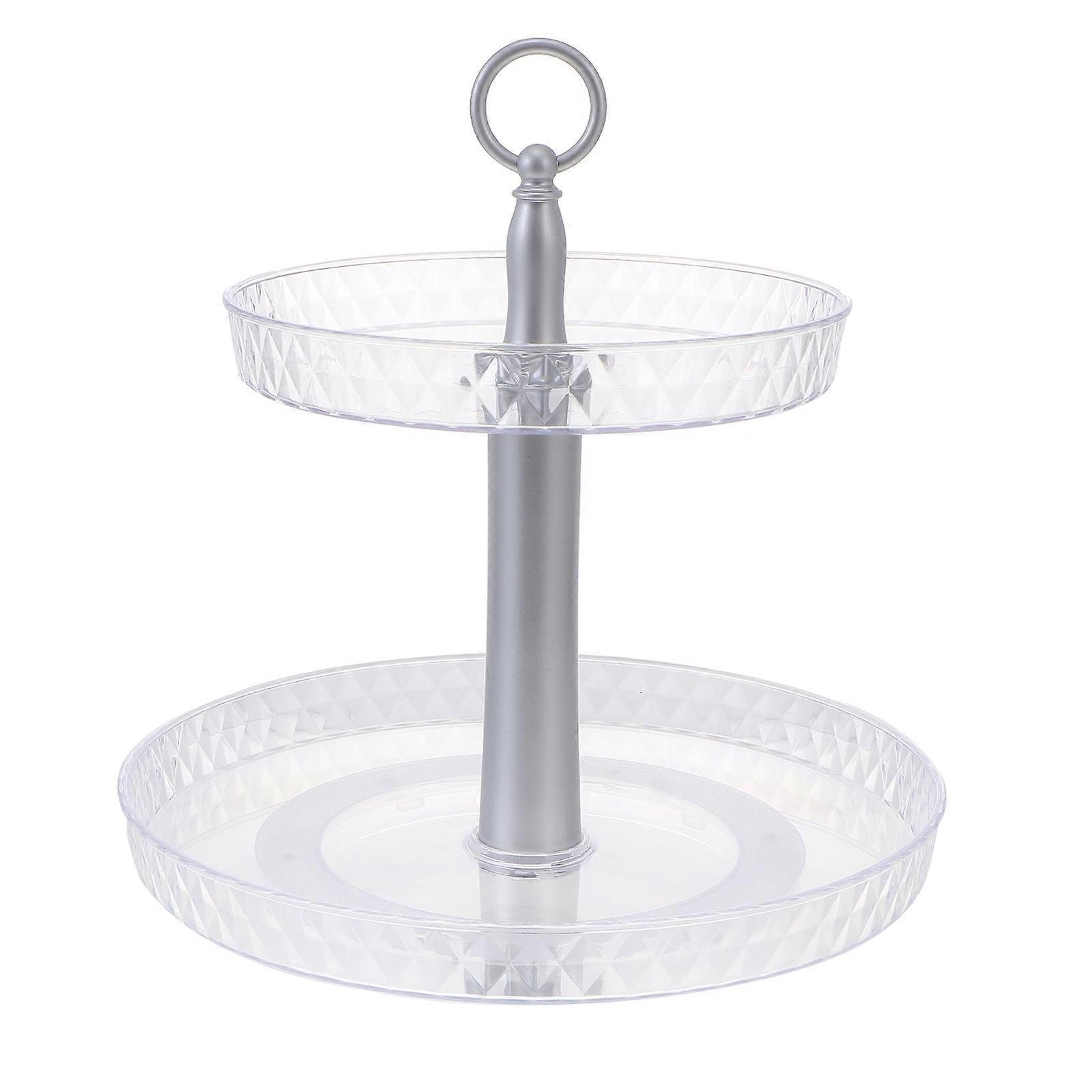 Multi-Layer Spice Rack Round Storage Shelf Kitchen Seasoning Cosmetics Organizer 32x30.2cm Rotatable 1Pack