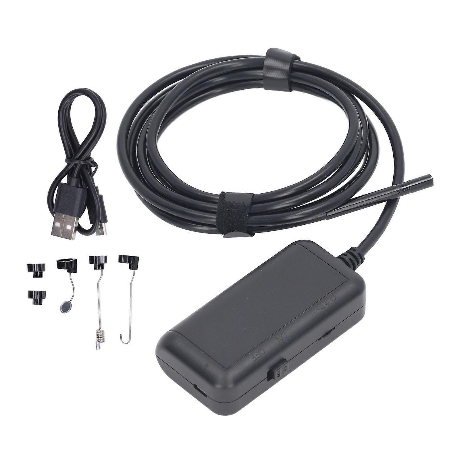 Endoscope Camera WiFi IP67 Waterproof Inspection Camera Bending Borescope for Maintenance 5m / 16.4ft