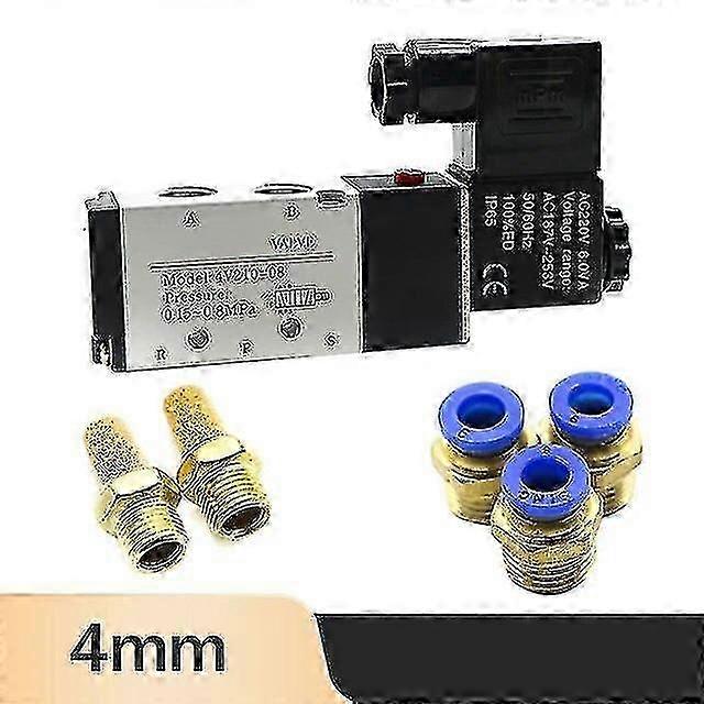 Solenoid valve 4V210-08 for pneumatic systems, 5 way 2 position