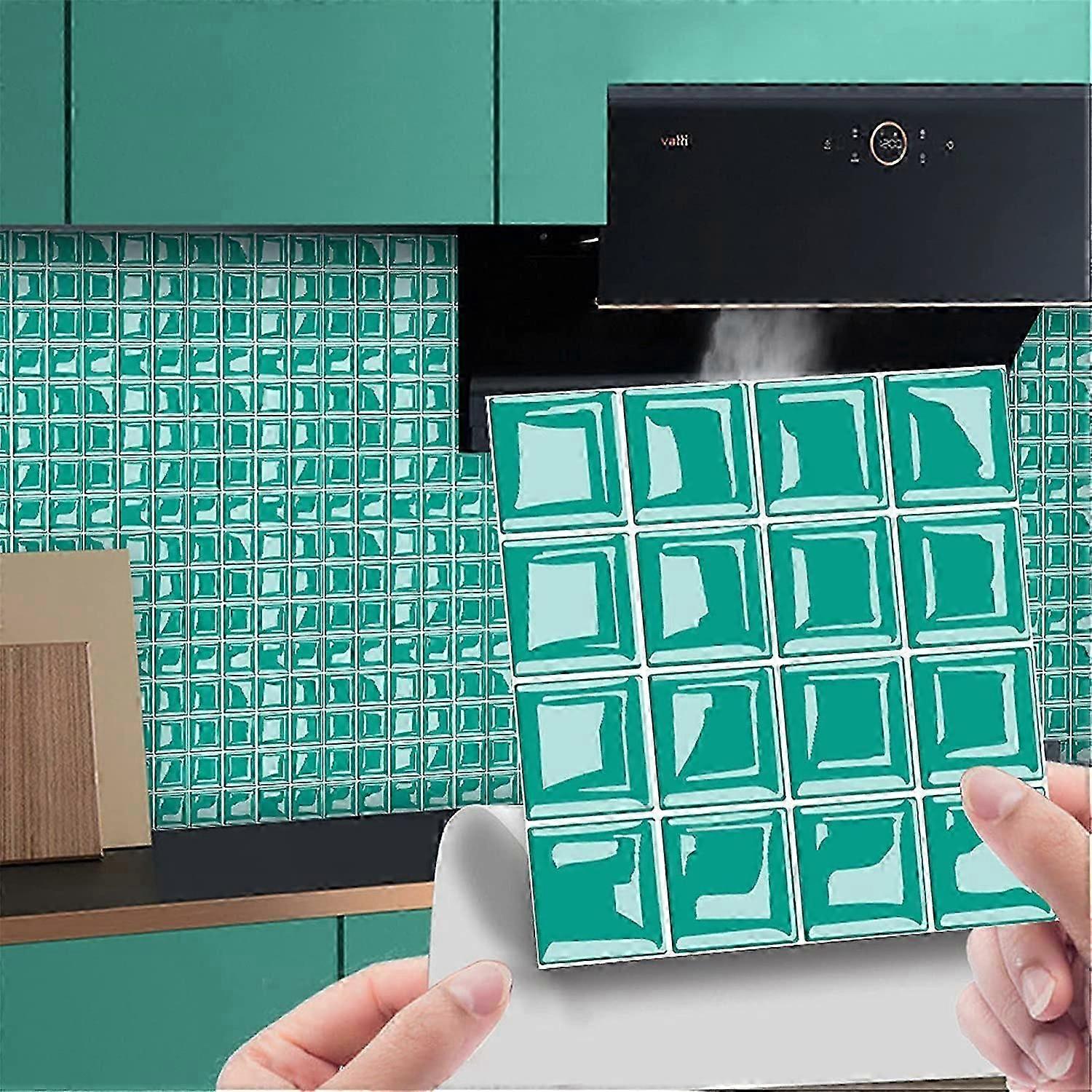 Peel-and-Stick Tile Backsplash  3D Simulation Mosaic for Stylish Kitchen Upgrades