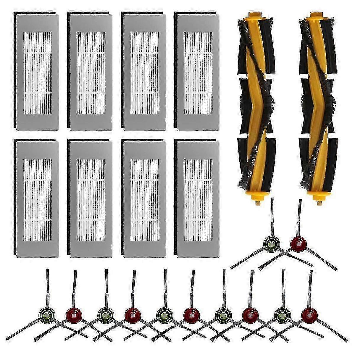 Replacement Brush Filter Accessories Set for Deebot T8, N8, Ozmo 950 & 920 - Main Brushes & Replacement Parts for Effective Cleaning