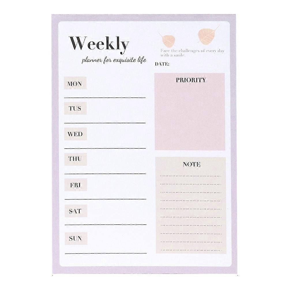 Household Memo Pad Multi function Note Pad Convenient Weekly Planner Home Supply