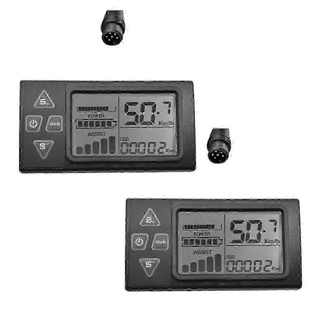 Ηλεκτρικό ποδήλατο S861 οθόνη LCD 6PIN για 24V 36V 48V Ebike χειροκίνητο νερό ταχύμετρο ελέγχου